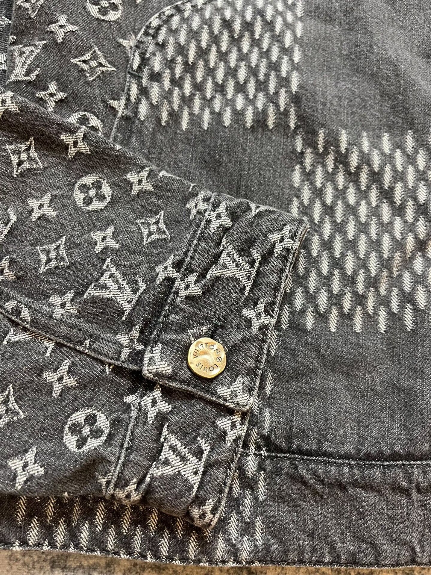 Louis Vuitton louis vuitton black denim jacket Size US XXL / EU 58 / 5 - 3 Thumbnail