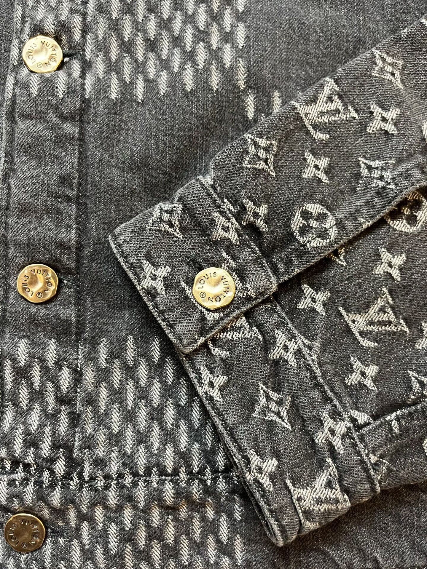 Louis Vuitton louis vuitton black denim jacket Size US XXL / EU 58 / 5 - 4 Thumbnail