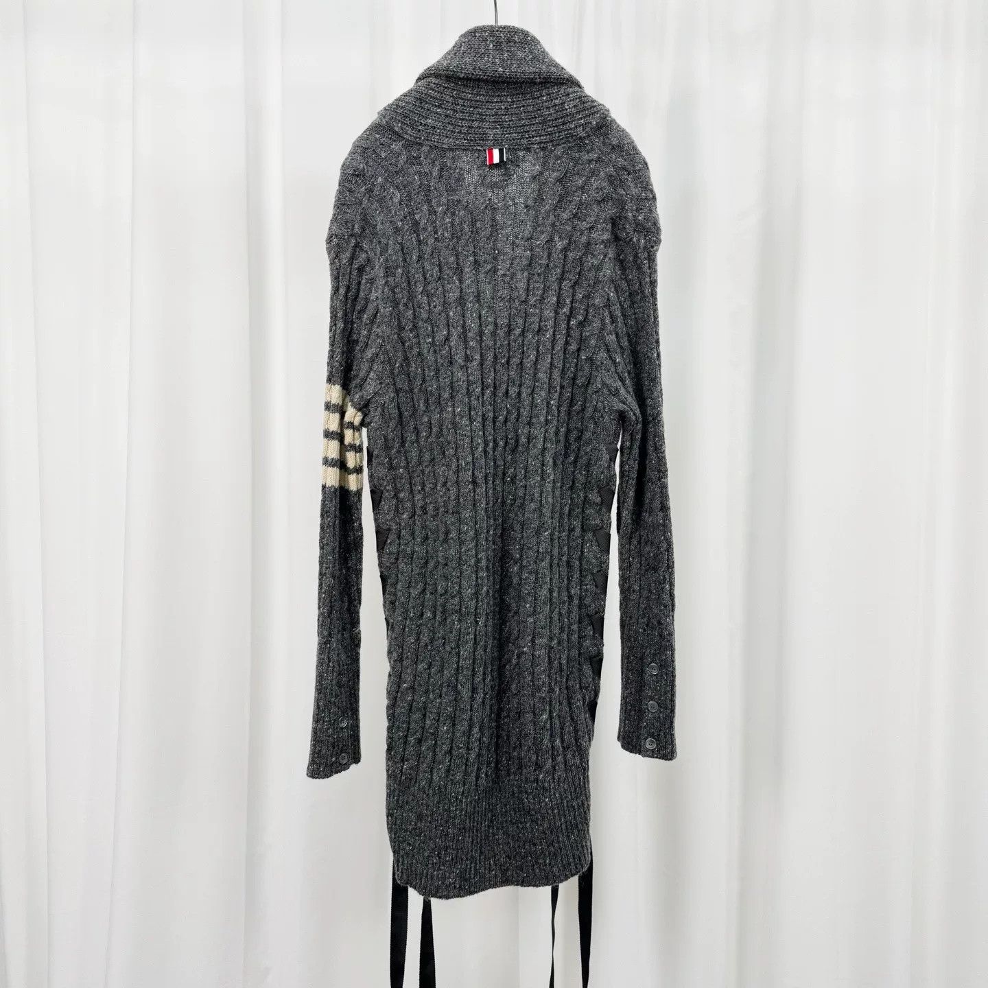 Thom Browne thom browne gray long wool sweater Size US S / EU 44-46 / 1 - 2 Thumbnail