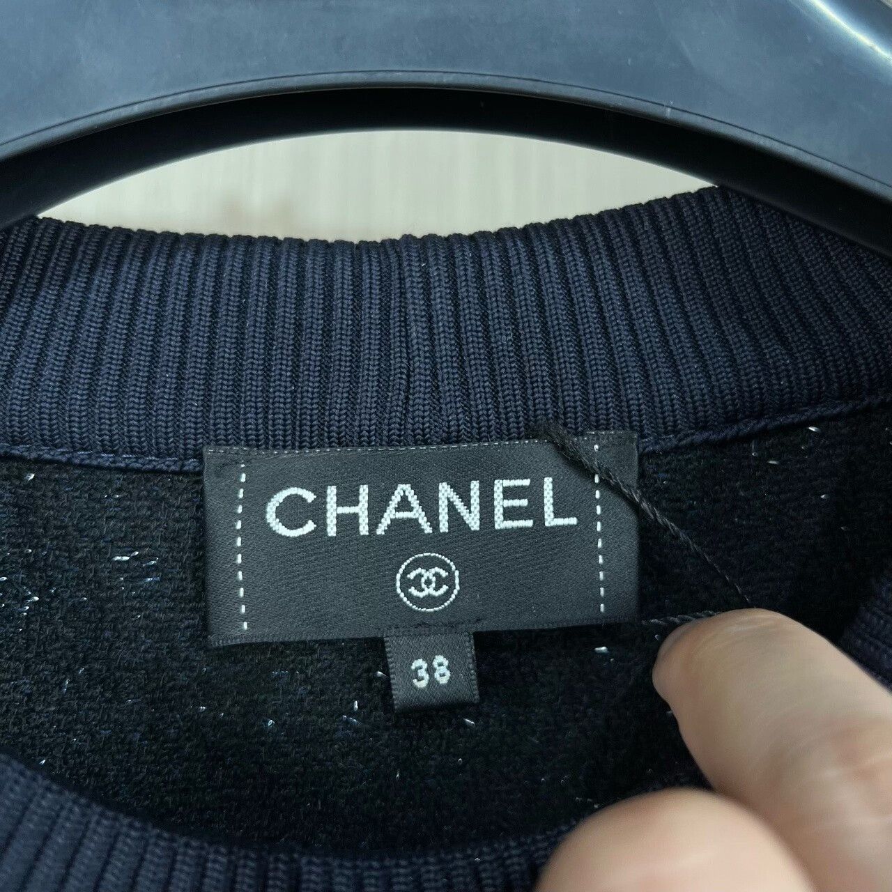 Chanel chanel embroidered letter starry sweatshirt Size M / US 6-8 / IT 42-44 - 6 Thumbnail
