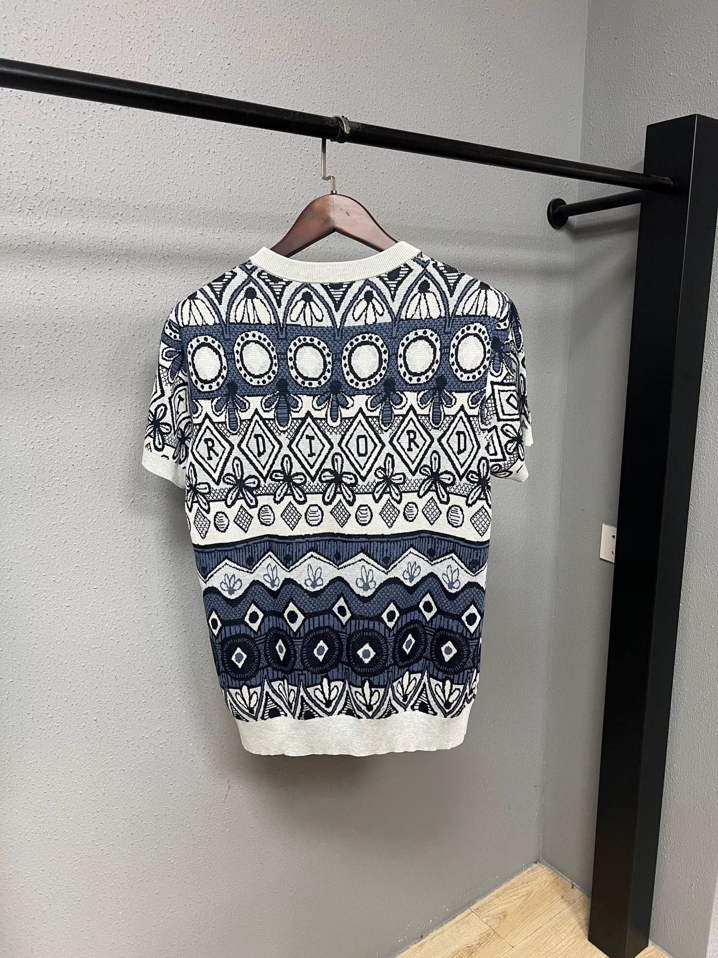 Dior Dior x Stussy Floral Knit Short Sleeve Top Size XS / US 0-2 / IT 36-38 - 2 Thumbnail