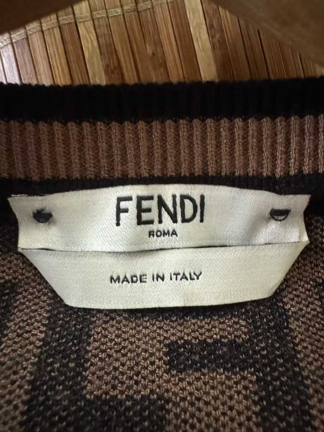 Fendi Fendi Brown Monogram Long Sleeve Sweater Size M / US 6-8 / IT 42-44 - 5 Thumbnail