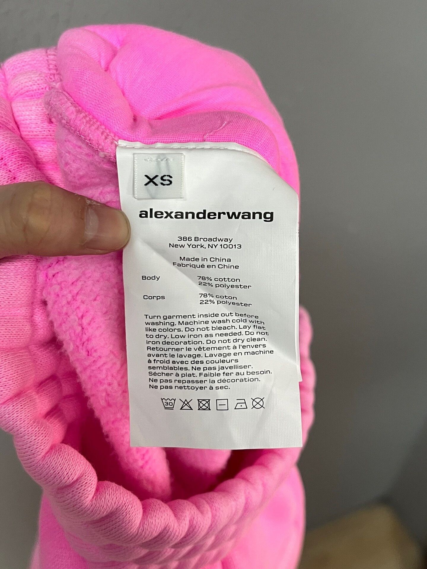 Alexander Wang pink fleece joggers by alexander wang Size 23" - 5 Thumbnail