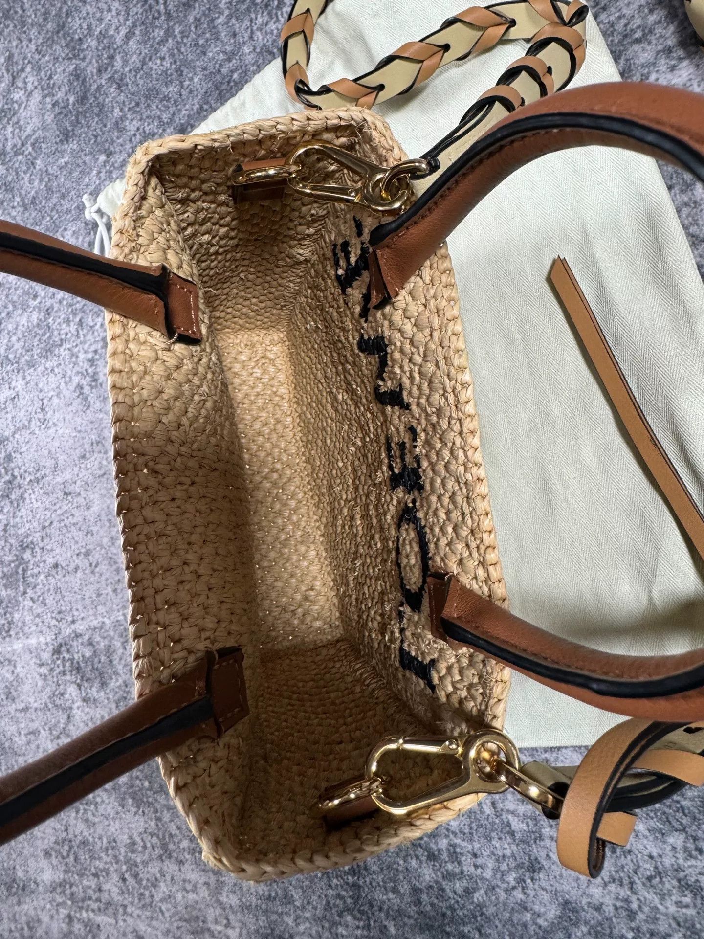 Loewe Loewe Straw Tote Bag Small Size Size ONE SIZE - 5 Thumbnail