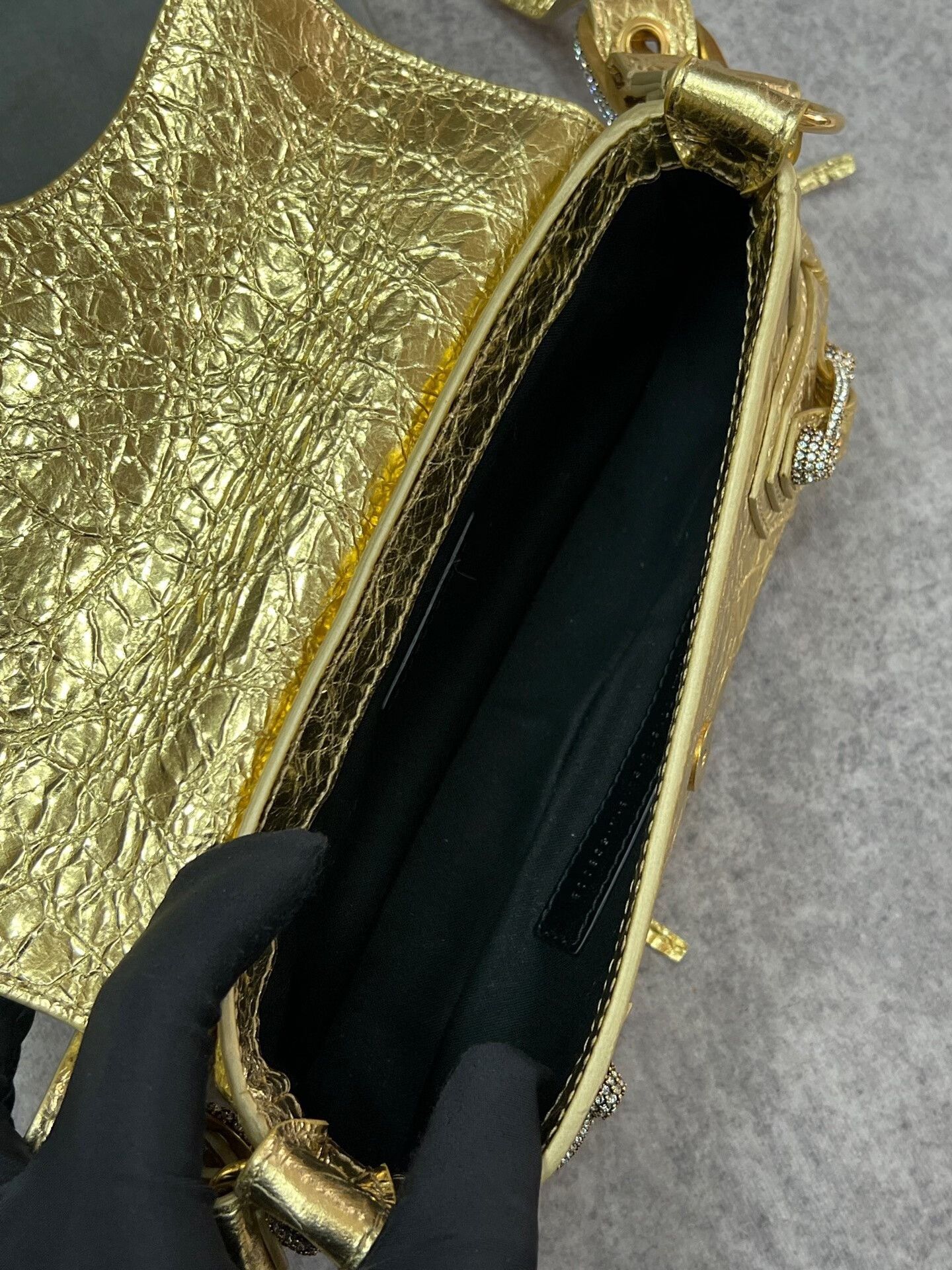 Balenciaga Balenciaga Gold Crystals Lecagole Bag Size ONE SIZE - 6 Thumbnail