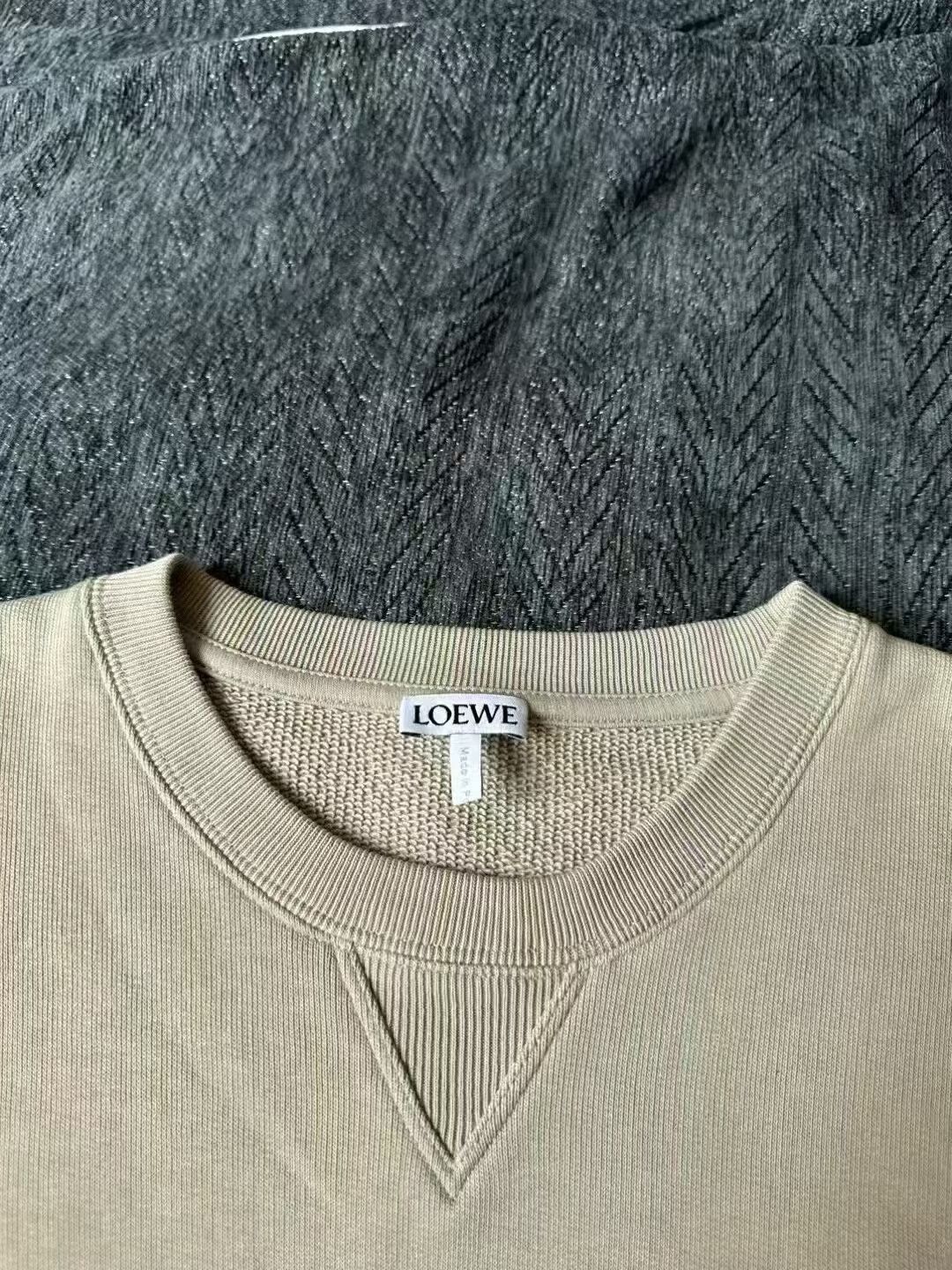 Loewe loewe embroidered sweatshirt in milk tea color Size S / US 4 / IT 40 - 3 Thumbnail