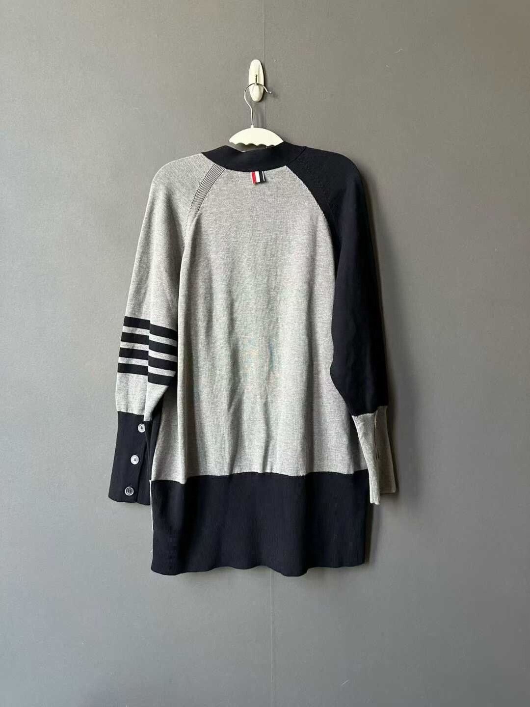 Thom Browne thom browne long color-blocked knit cardigan Size US M / EU 48-50 / 2 - 2 Thumbnail