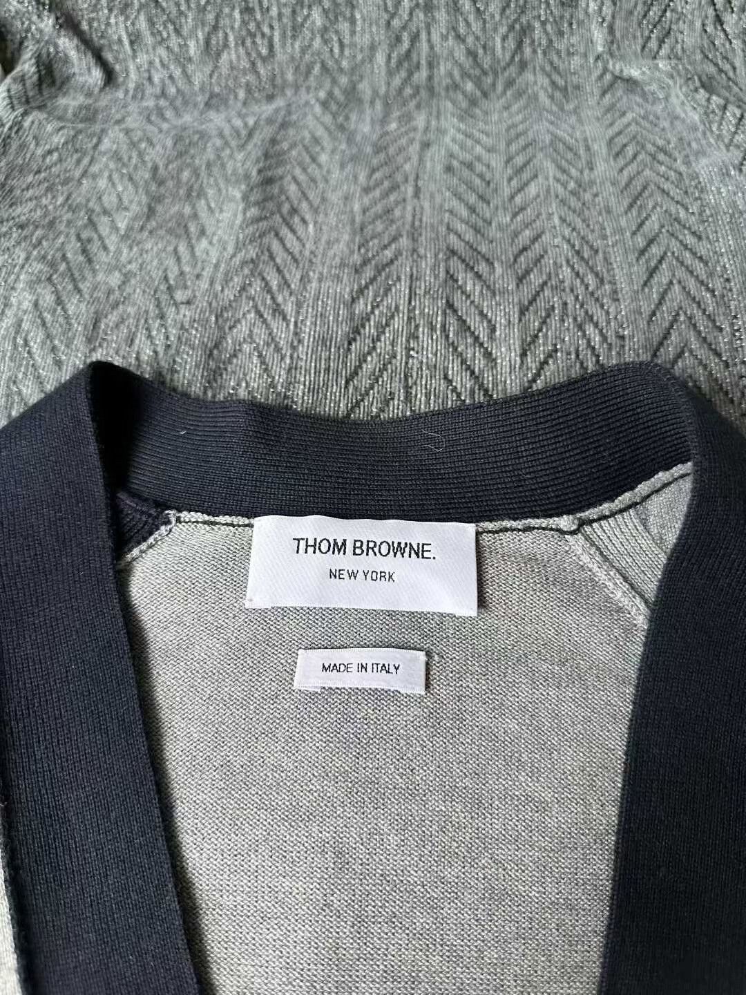 Thom Browne thom browne long color-blocked knit cardigan Size US M / EU 48-50 / 2 - 3 Thumbnail