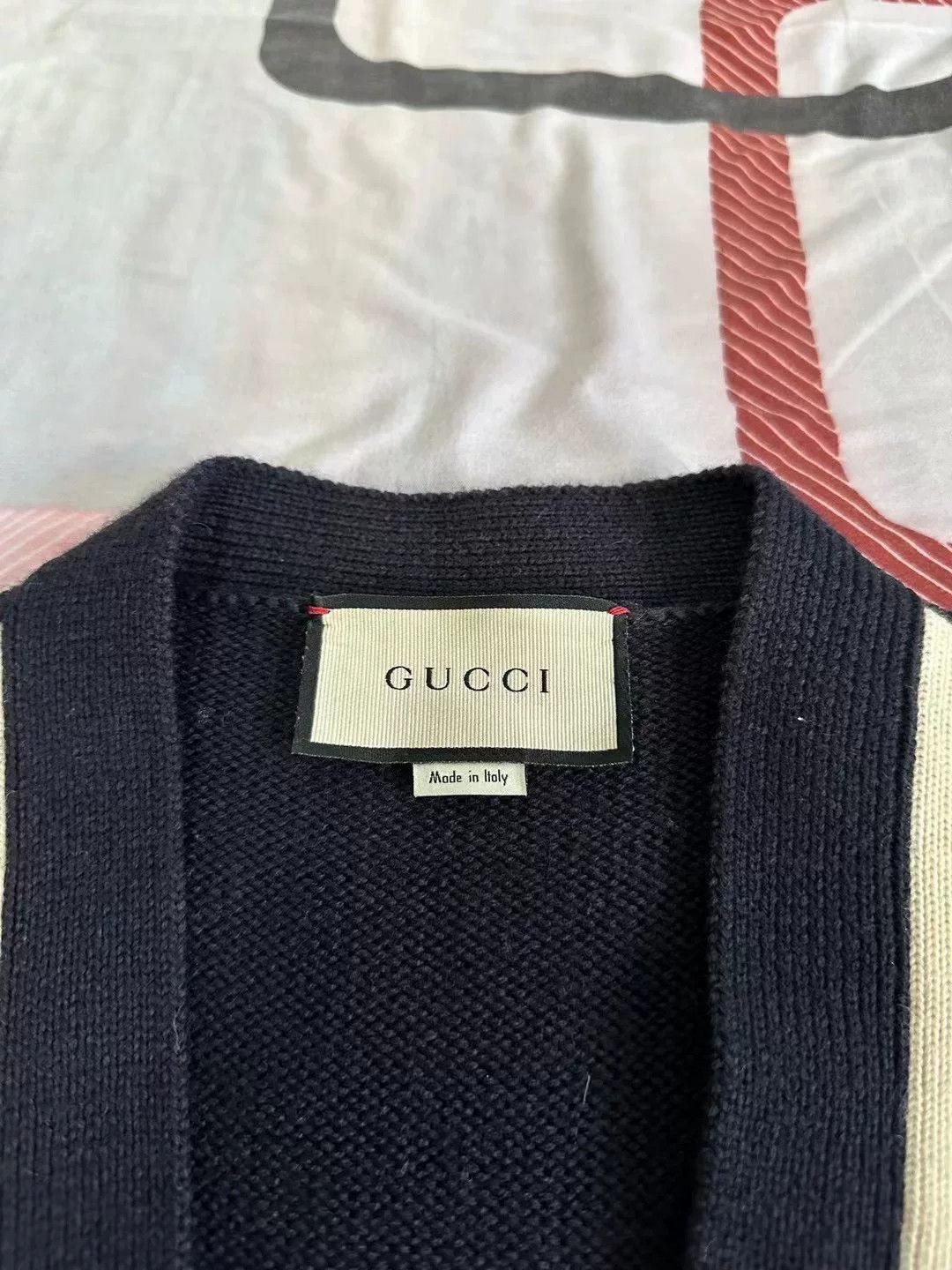 Gucci gucci anchor emblem cardigan in navy Size US XS / EU 42 / 0 - 2 Thumbnail