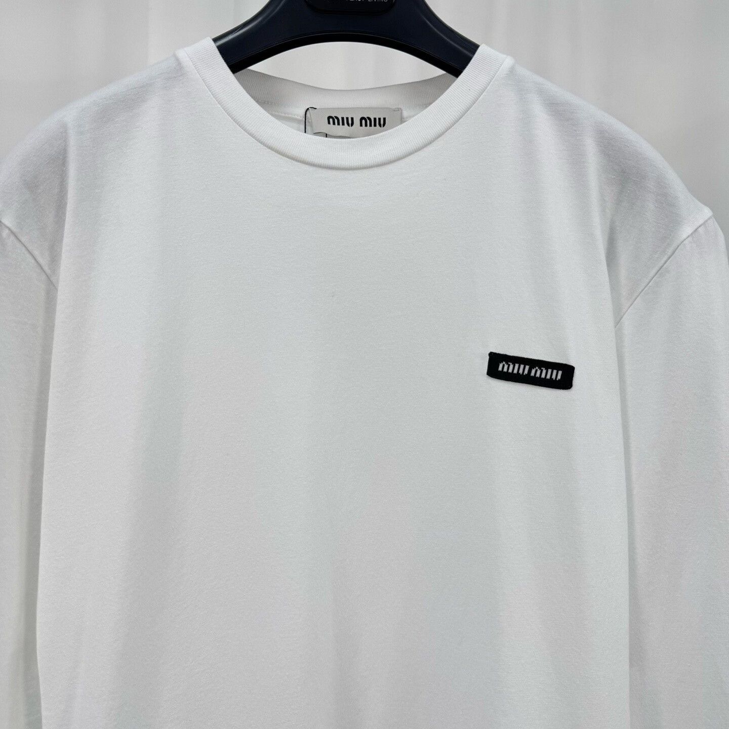 Miu Miu Miu Miu Long Sleeve White Embroidered Top Size XS / US 0-2 / IT 36-38 - 3 Thumbnail