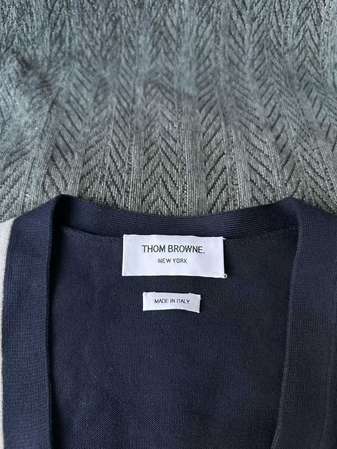 Thom Browne thom browne embroidered color block cardigan Size S / US 4 / IT 40 - 3 Thumbnail