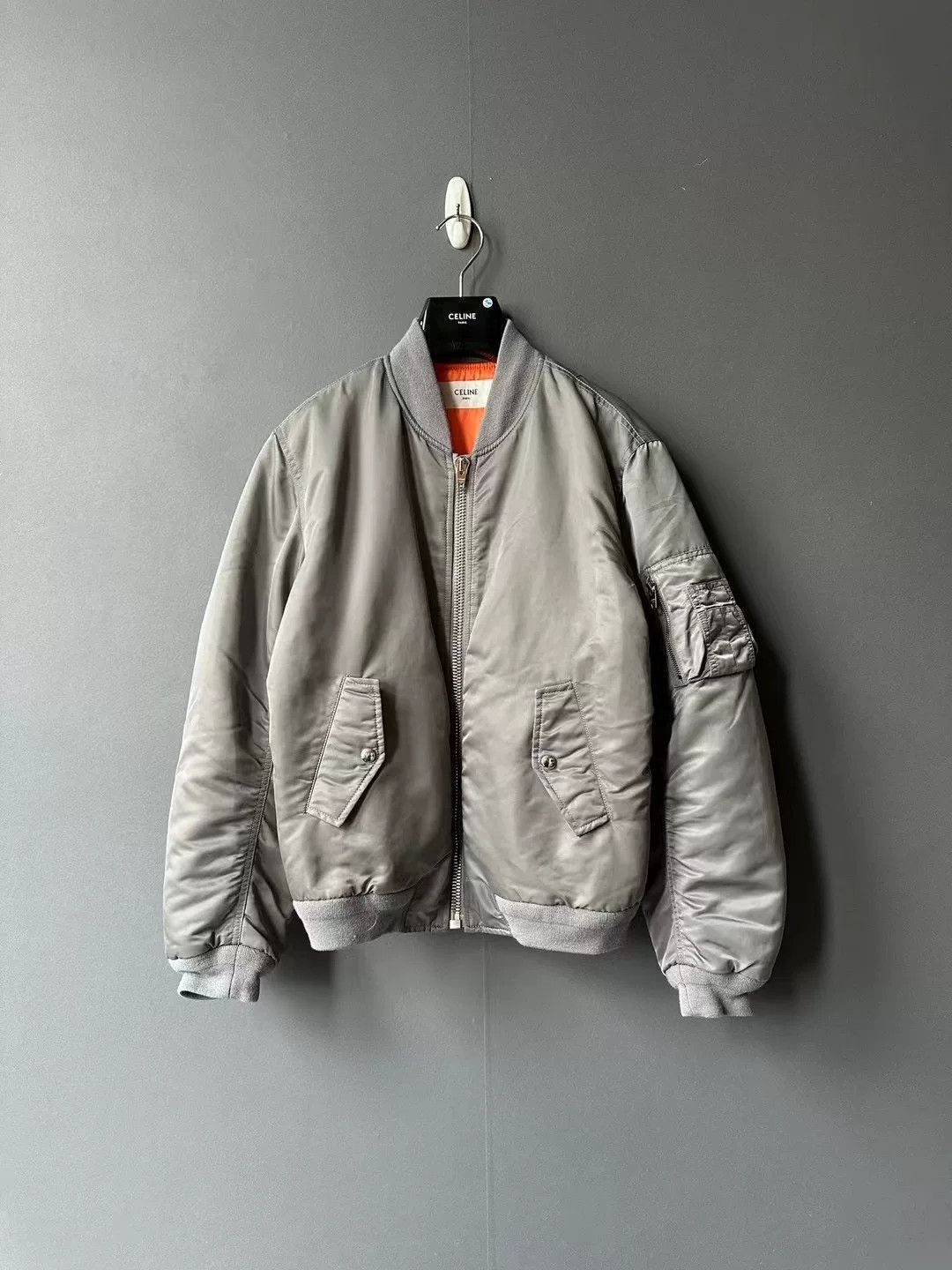 Celine celine logo bomber jacket with flight design Size US L / EU 52-54 / 3 - 2 Thumbnail