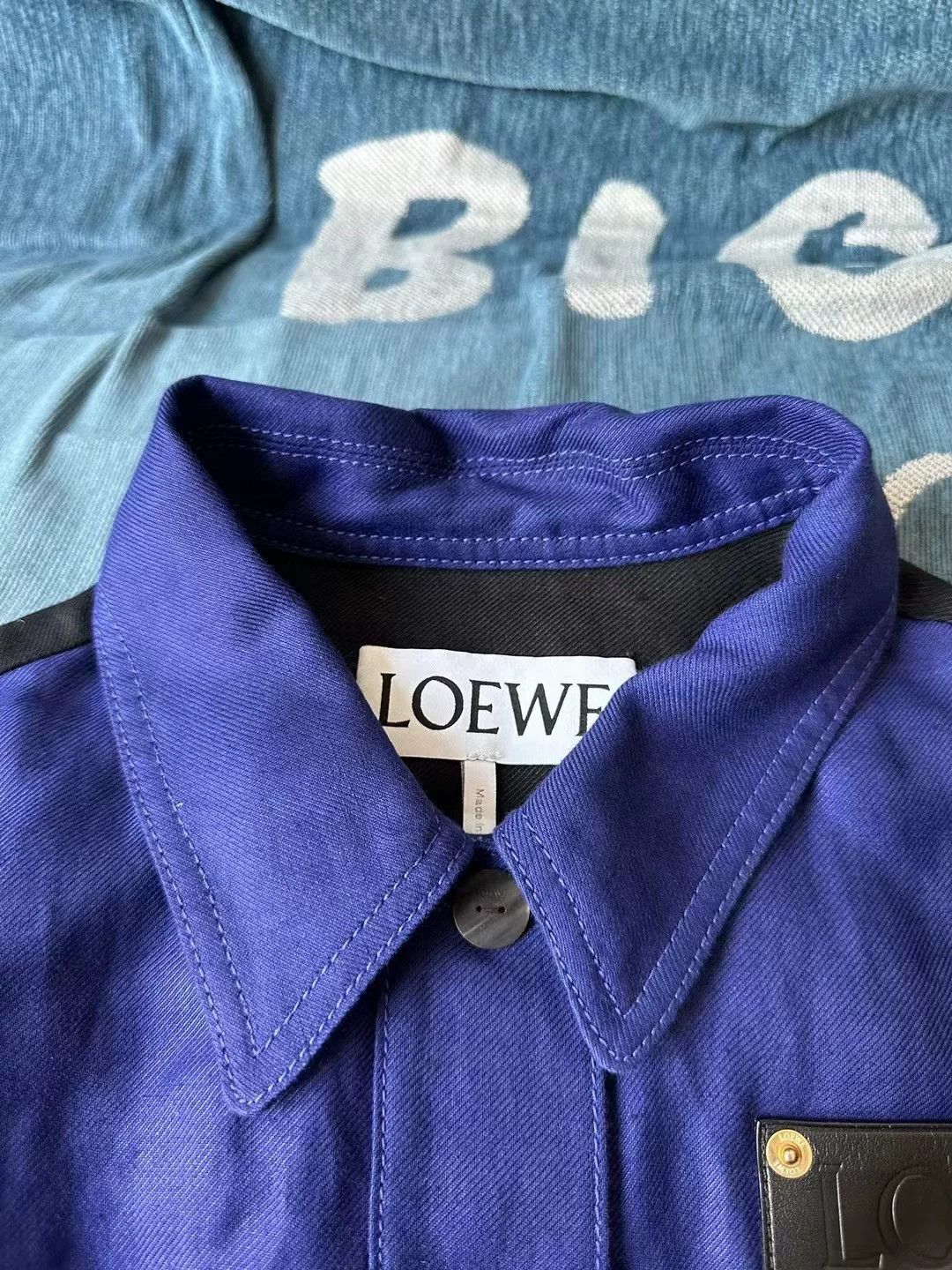 Loewe loewe purple leather label denim jacket Size US M / EU 48-50 / 2 - 3 Thumbnail