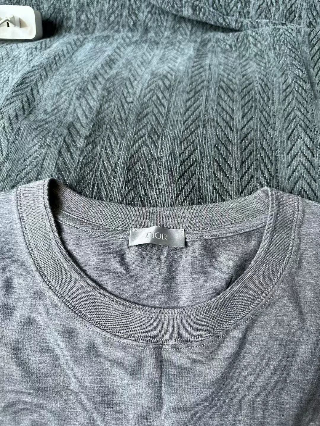 Dior Dior Gray Logo Short Sleeve T-Shirt Size US L / EU 52-54 / 3 - 3 Thumbnail