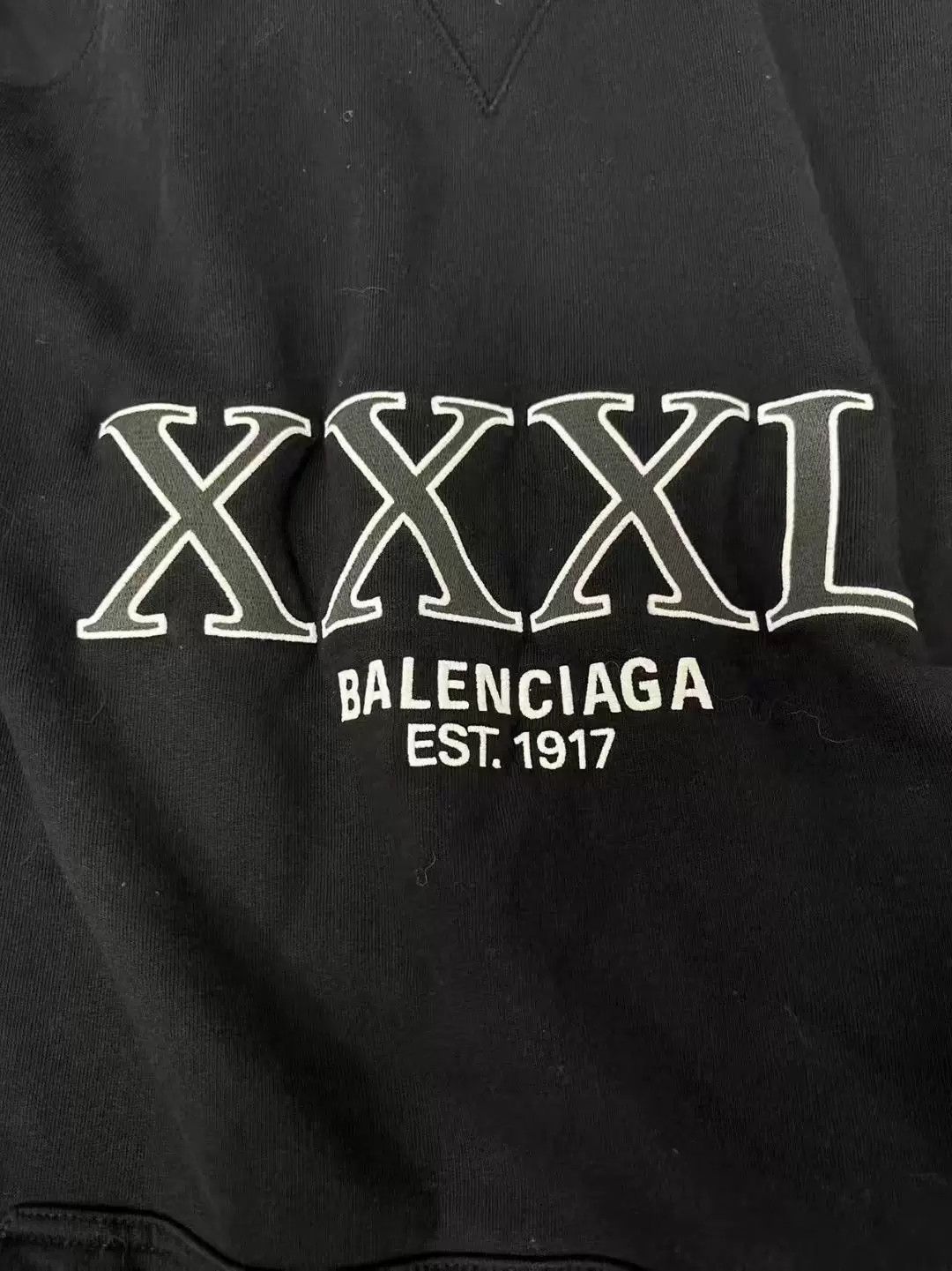 Balenciaga balenciaga black hooded sweatshirt with logo Size US M / EU 48-50 / 2 - 2 Thumbnail