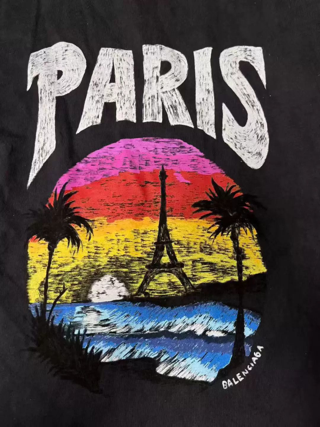 Balenciaga balenciaga paris graphic long sleeve t-shirt Size US XS / EU 42 / 0 - 2 Thumbnail