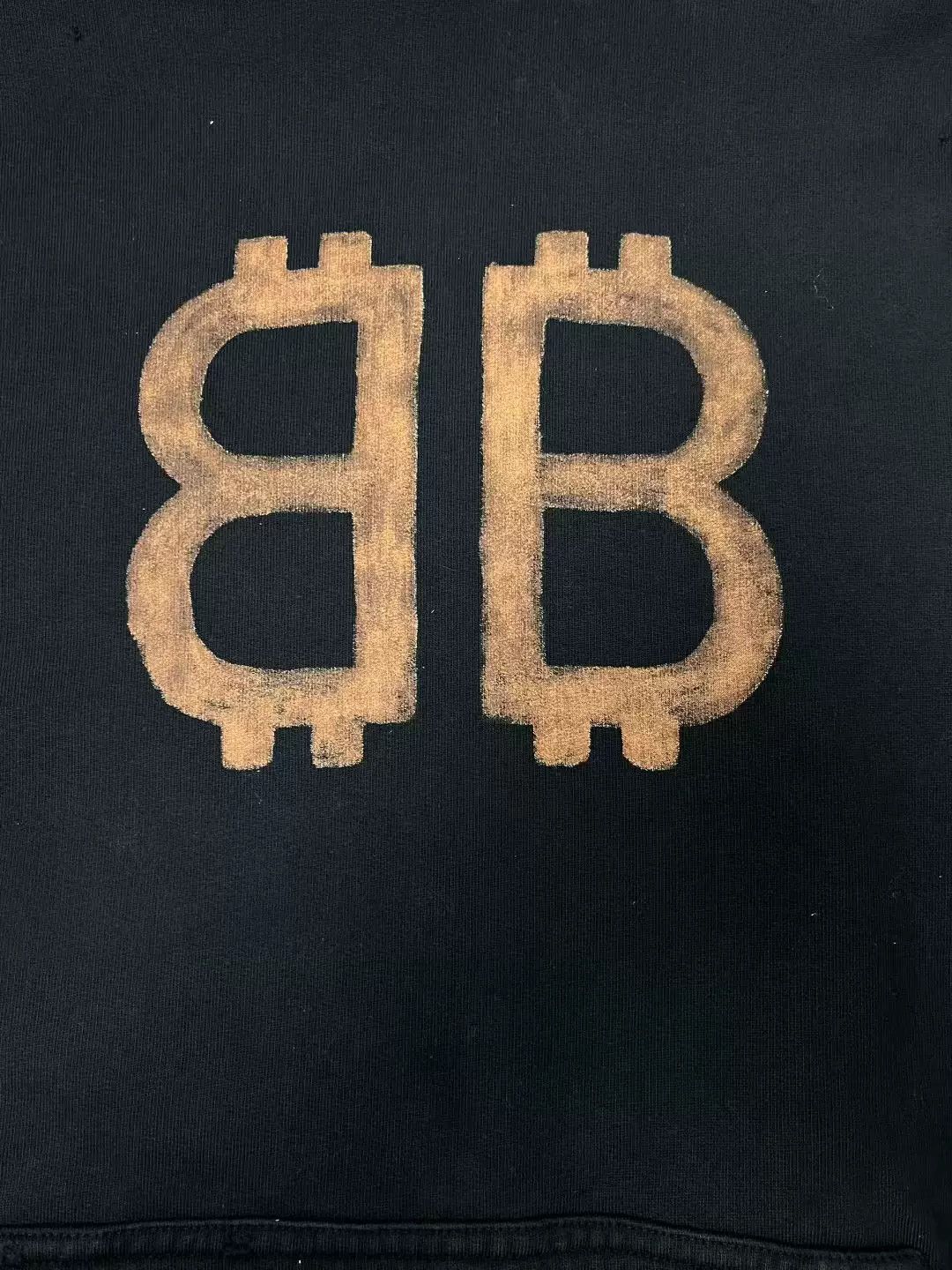 Balenciaga Balenciaga Black Hooded Sweatshirt with Logo Size US M / EU 48-50 / 2 - 2 Thumbnail
