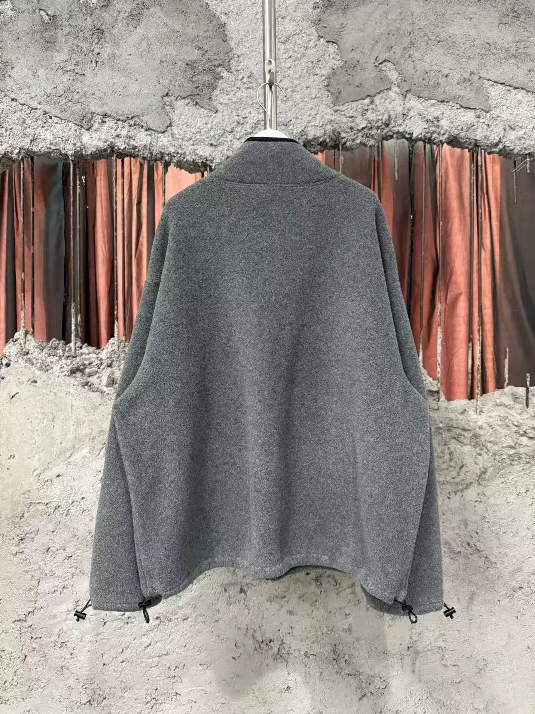 Miu Miu gray teddy zip-up jacket by Miu Miu Size M / US 6-8 / IT 42-44 - 3 Thumbnail