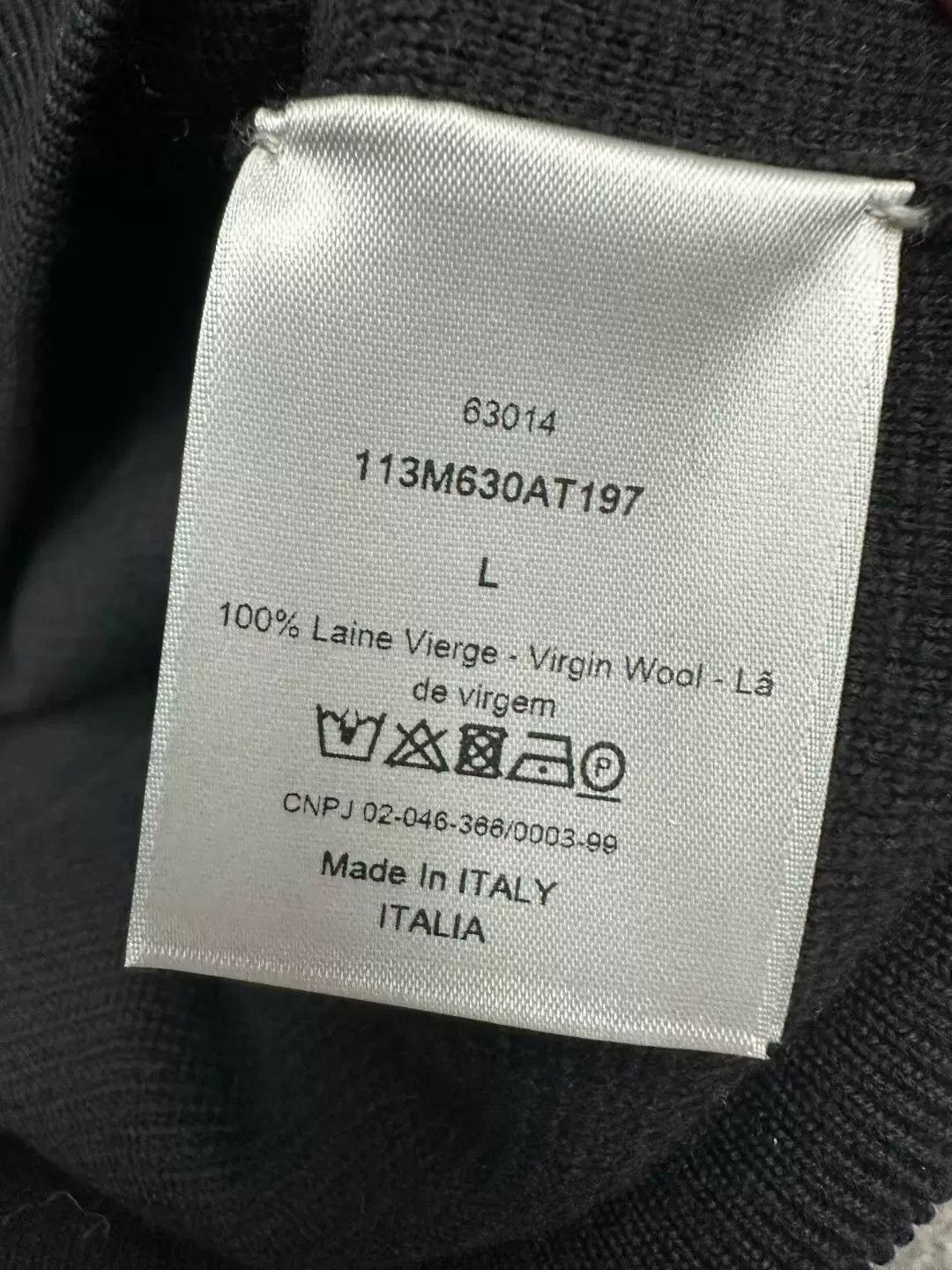 Dior dior printed wool sweatshirt in black Size US L / EU 52-54 / 3 - 4 Thumbnail