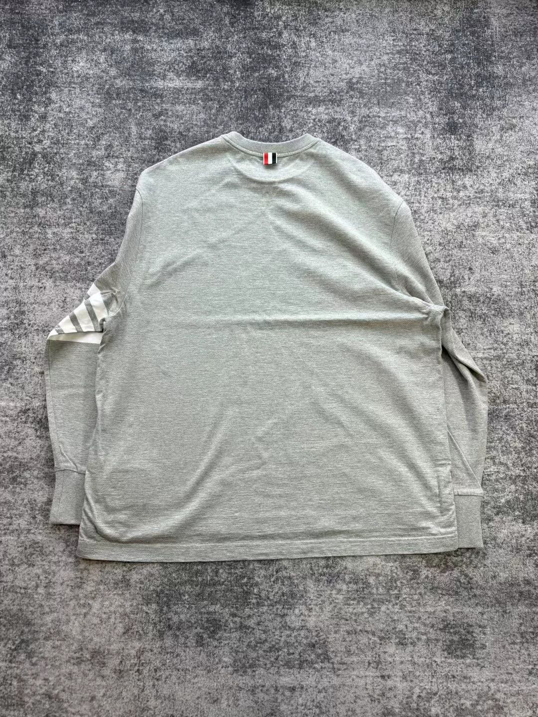Thom Browne thom browne gray long sleeve sweatshirt Size US M / EU 48-50 / 2 - 2 Thumbnail
