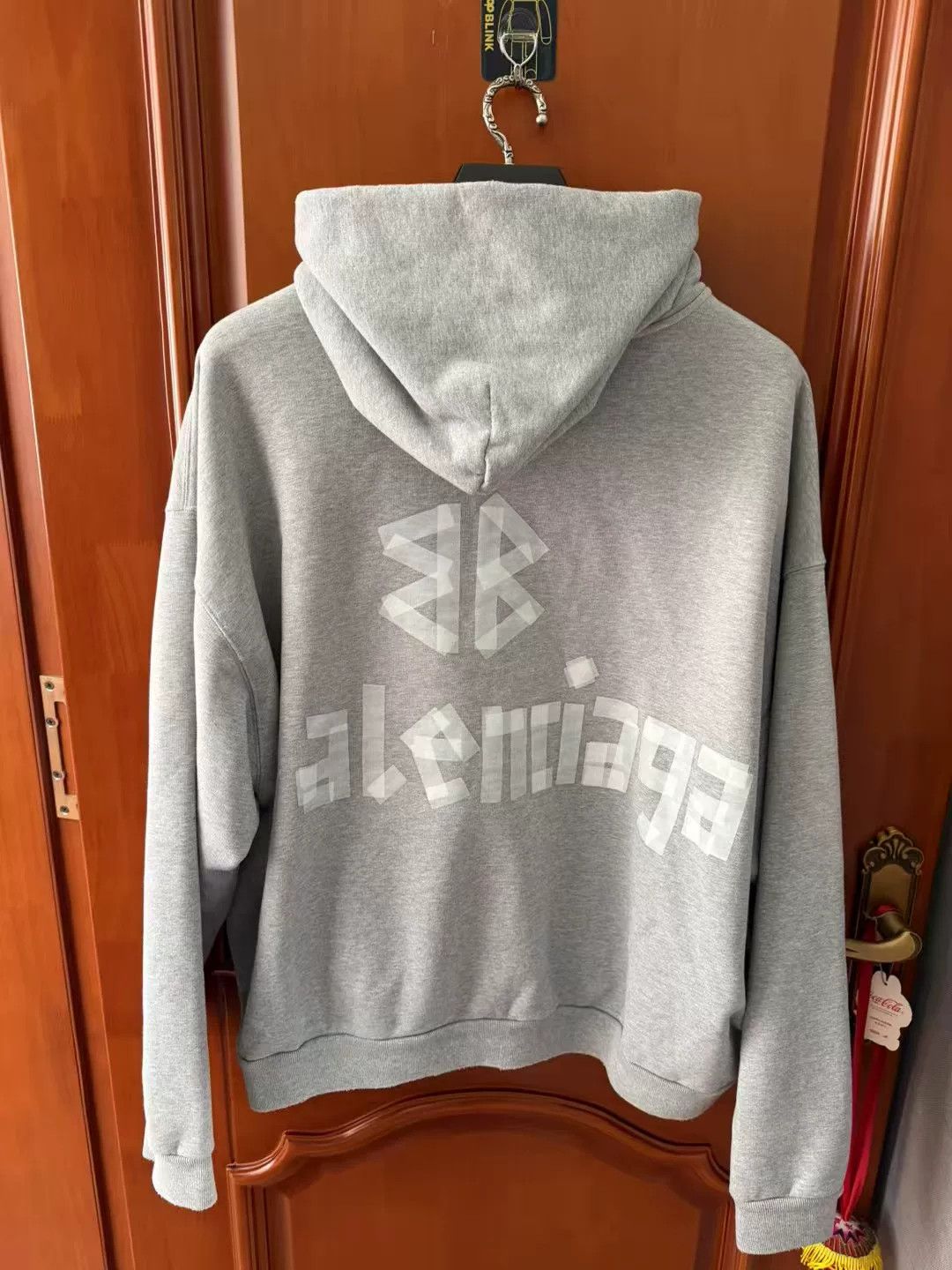 Balenciaga balenciaga gray logo hoodie size M Size US M / EU 48-50 / 2 - 2 Thumbnail