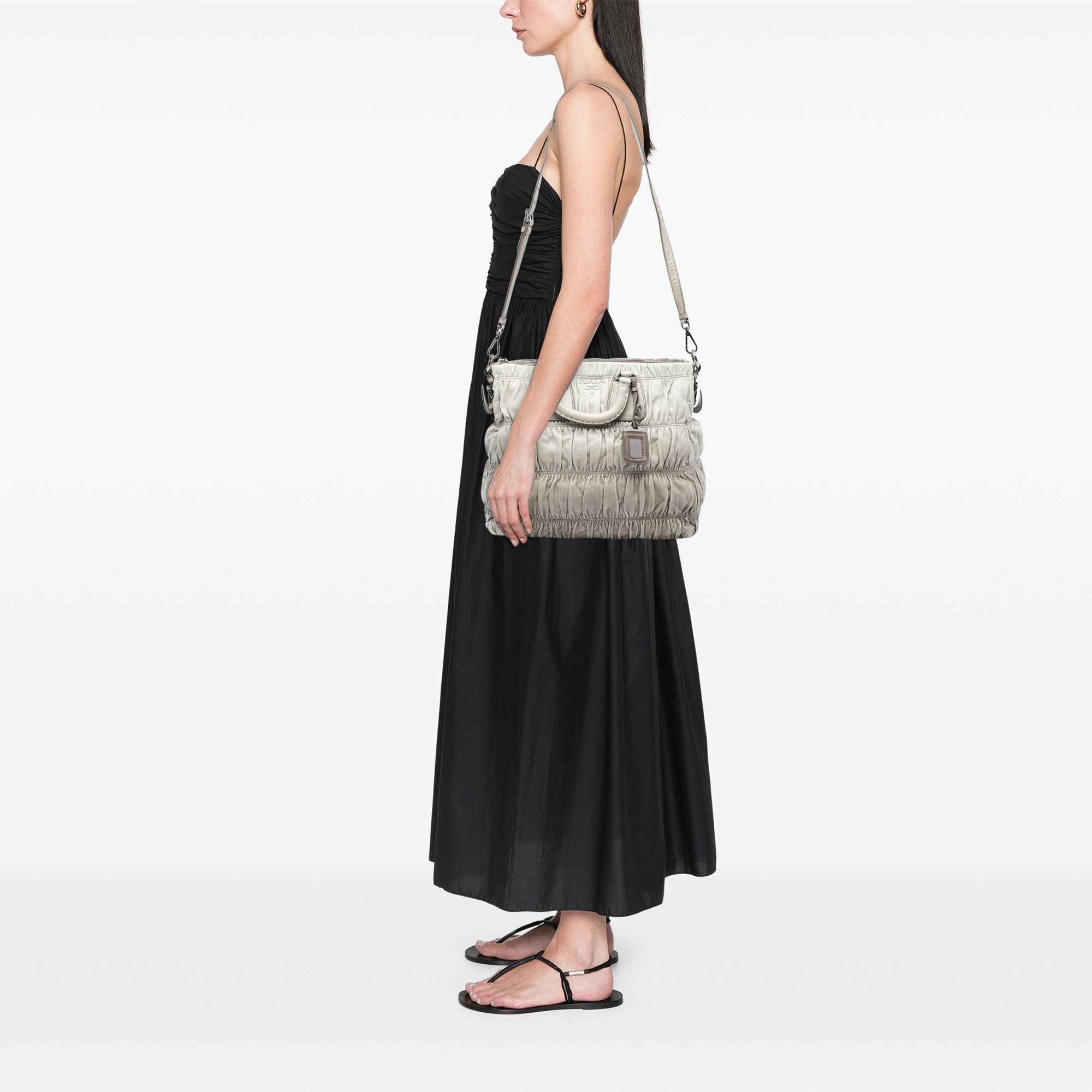 Prada Prada Nappa Gaufre Ombre Satchel Size ONE SIZE - 6 Thumbnail