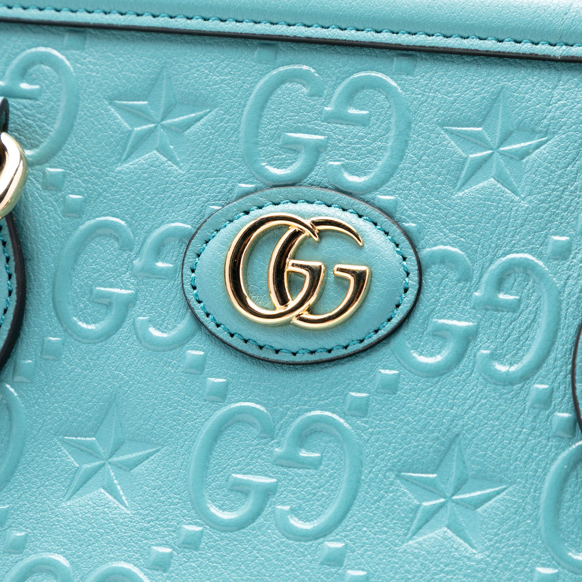 Gucci Gucci GG Star Embossed Leather Tote Size ONE SIZE - 6 Thumbnail