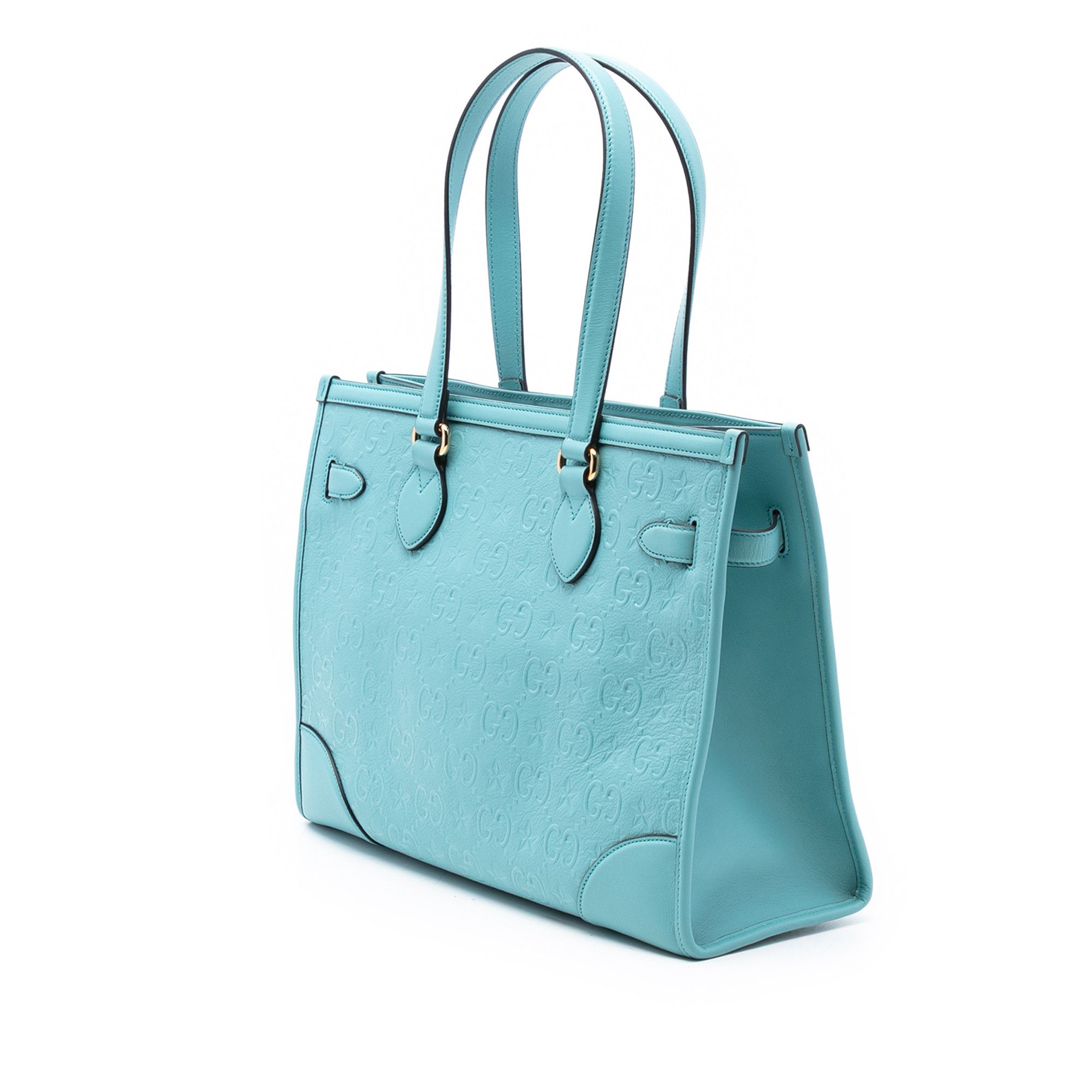 Gucci Gucci GG Star Embossed Leather Tote Size ONE SIZE - 2 Thumbnail