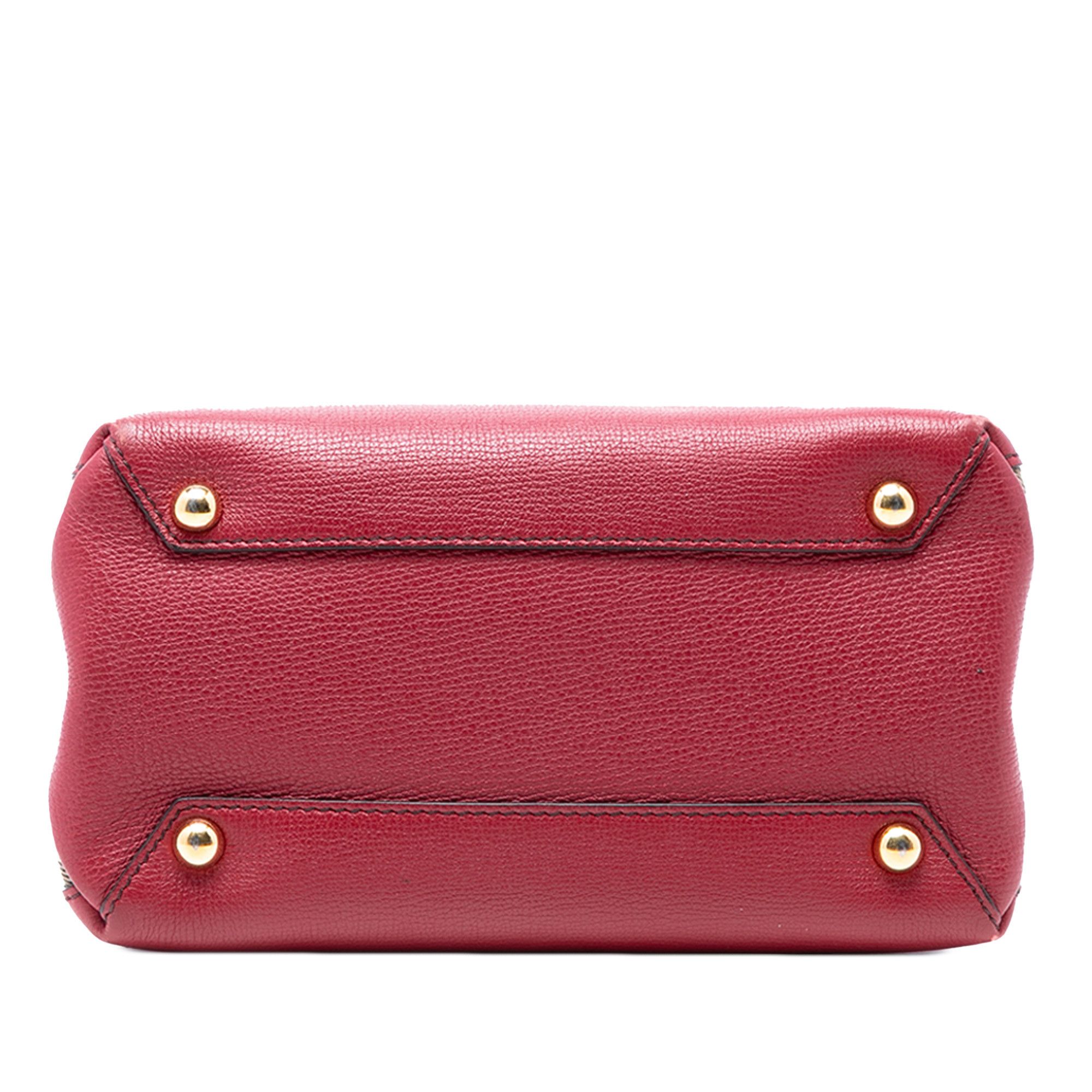 Burberry Burberry Small Grainy Calfskin and House Check Banner Satchel Size ONE SIZE - 3 Thumbnail