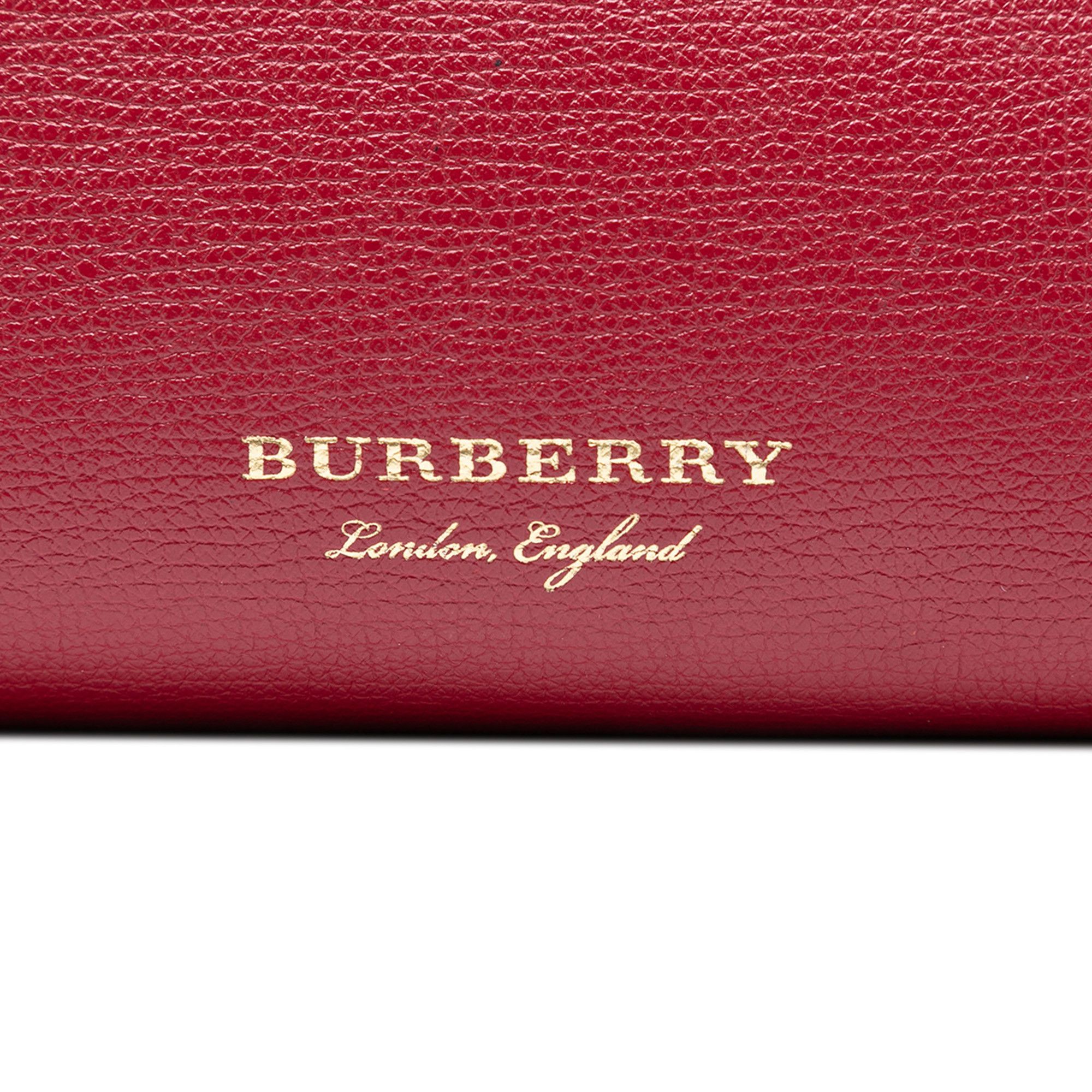 Burberry Burberry Small Grainy Calfskin and House Check Banner Satchel Size ONE SIZE - 5 Thumbnail