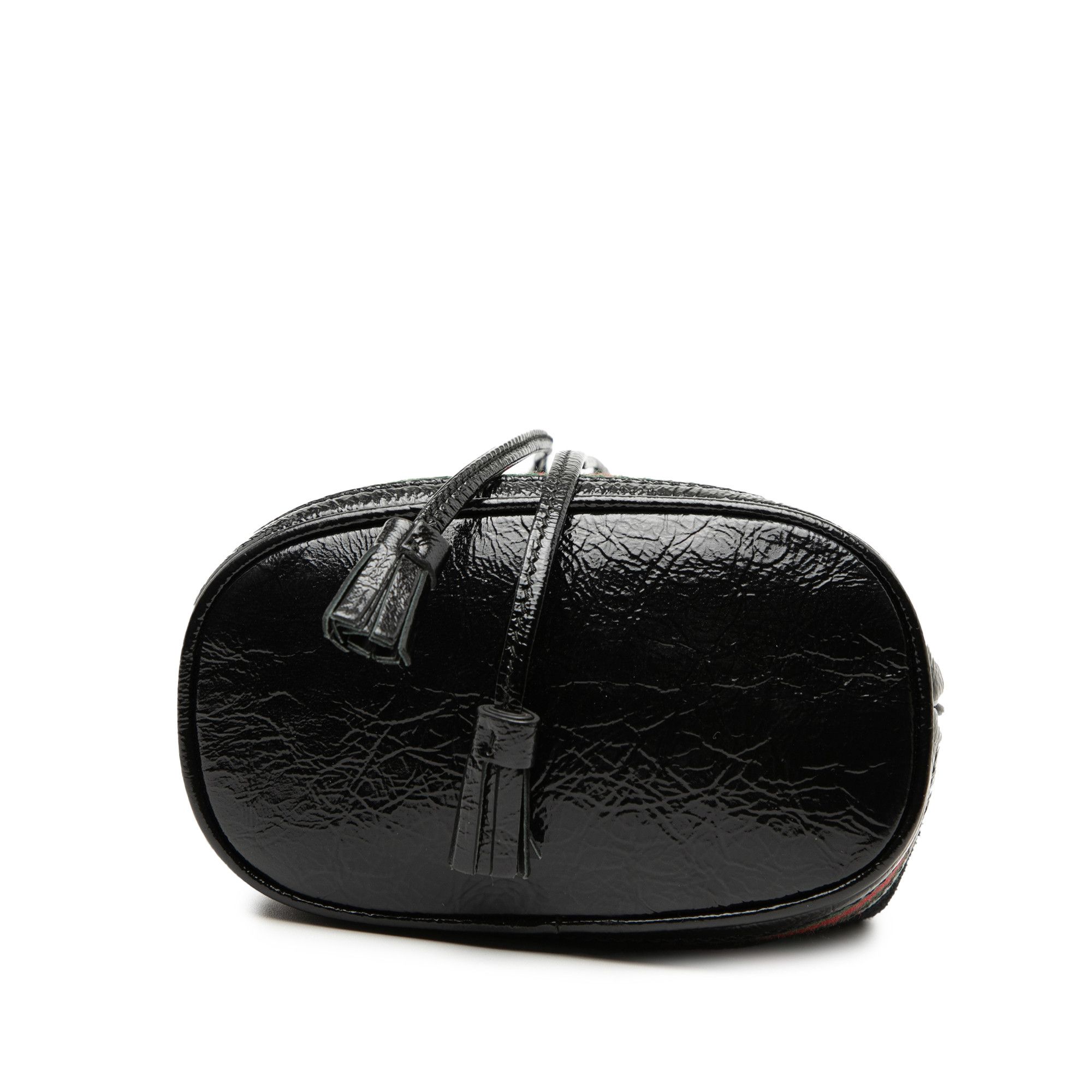 Gucci Gucci Mini Suede and Patent Web Ophidia Bucket Bag Size ONE SIZE - 3 Thumbnail