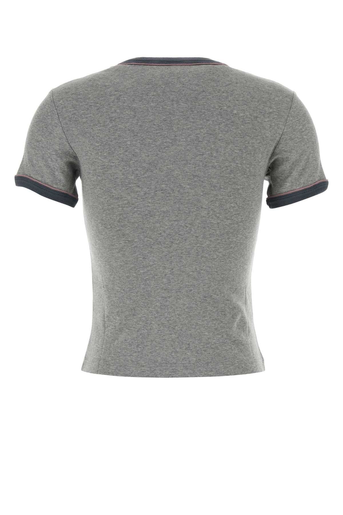 Chloe Grey Cotton T-Shirt Size XS / US 0-2 / IT 36-38 - 2 Thumbnail