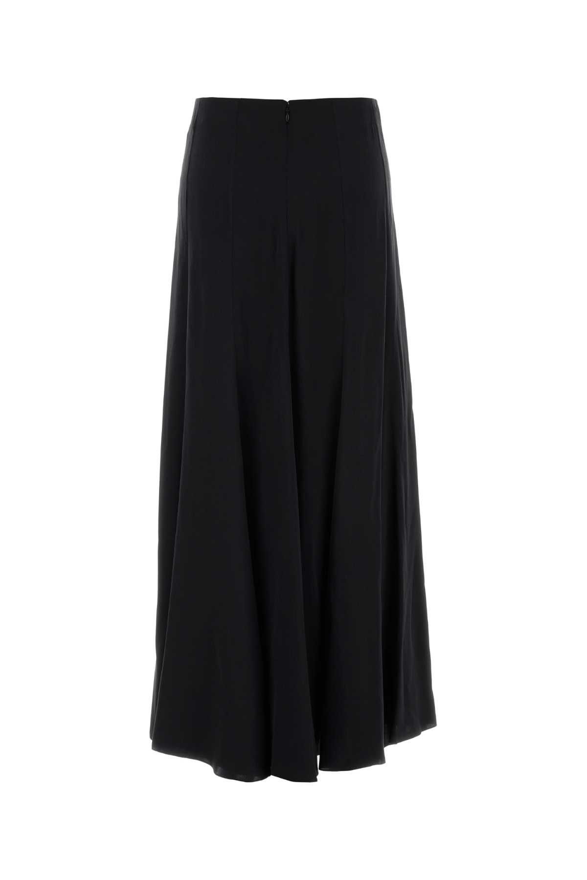 Chloe Black Satin Skirt Size 28" / US 6 / IT 42 - 2 Thumbnail