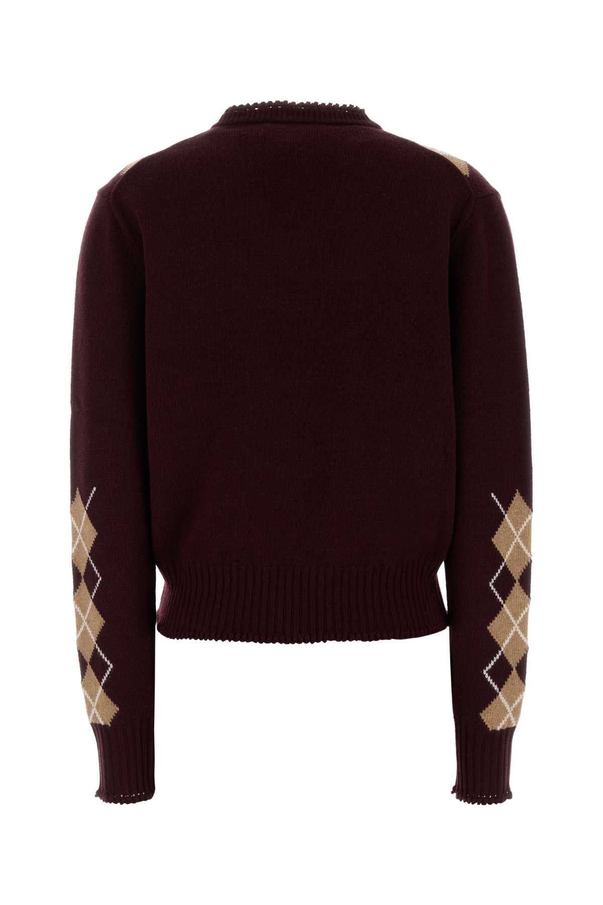 Chloe Burgundy Wool Blend Sweater Size L / US 10 / IT 46 - 2 Thumbnail