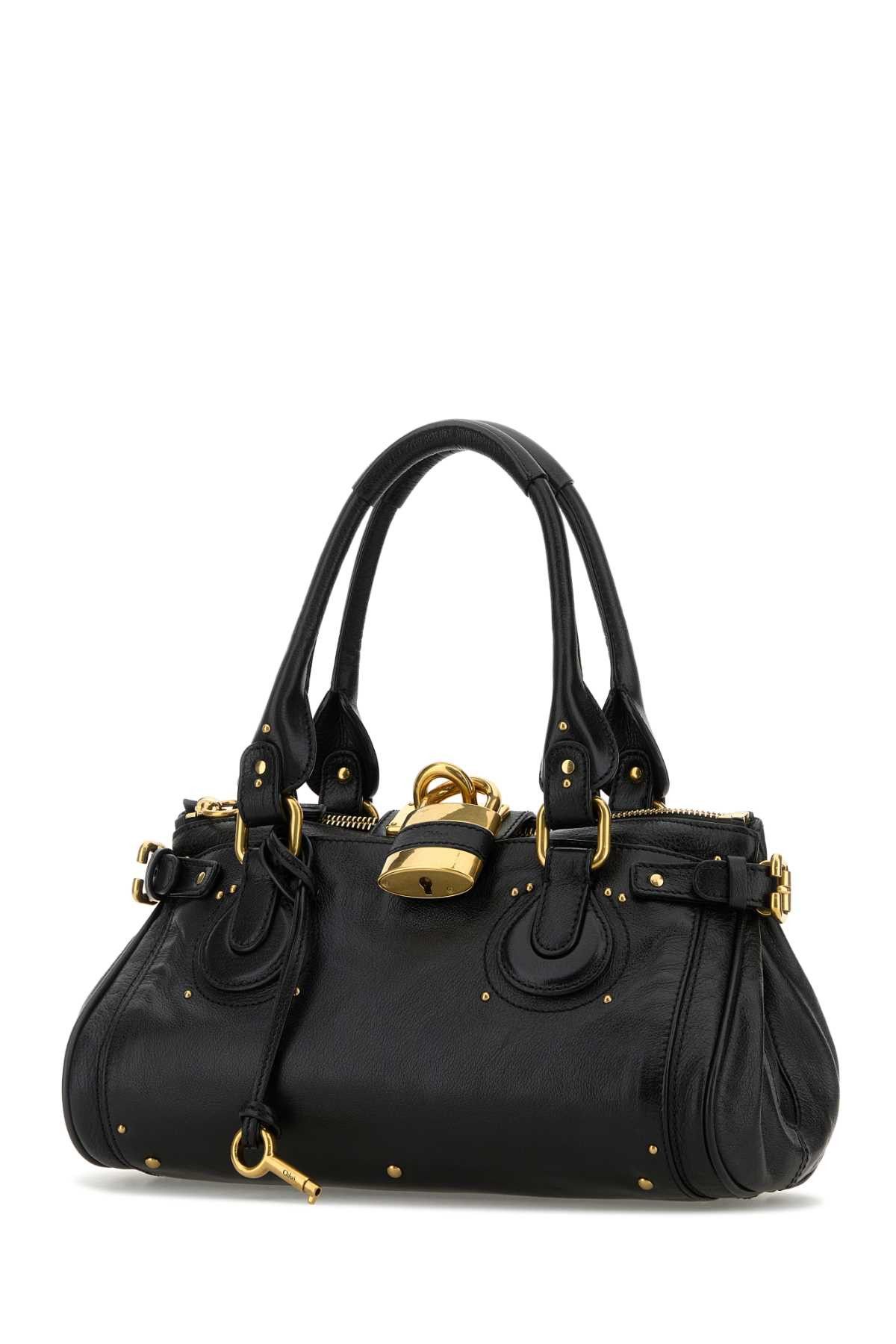 Chloe Black Leather Paddington Shoulder Bag Size ONE SIZE - 2 Thumbnail