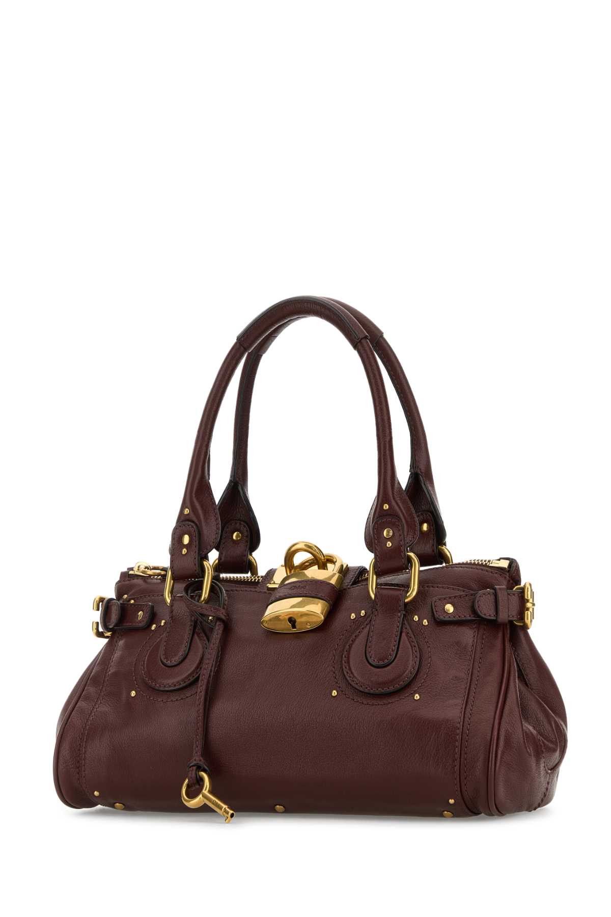 Chloe Chocolate Leather Paddington Shoulder Bag Size ONE SIZE - 2 Thumbnail