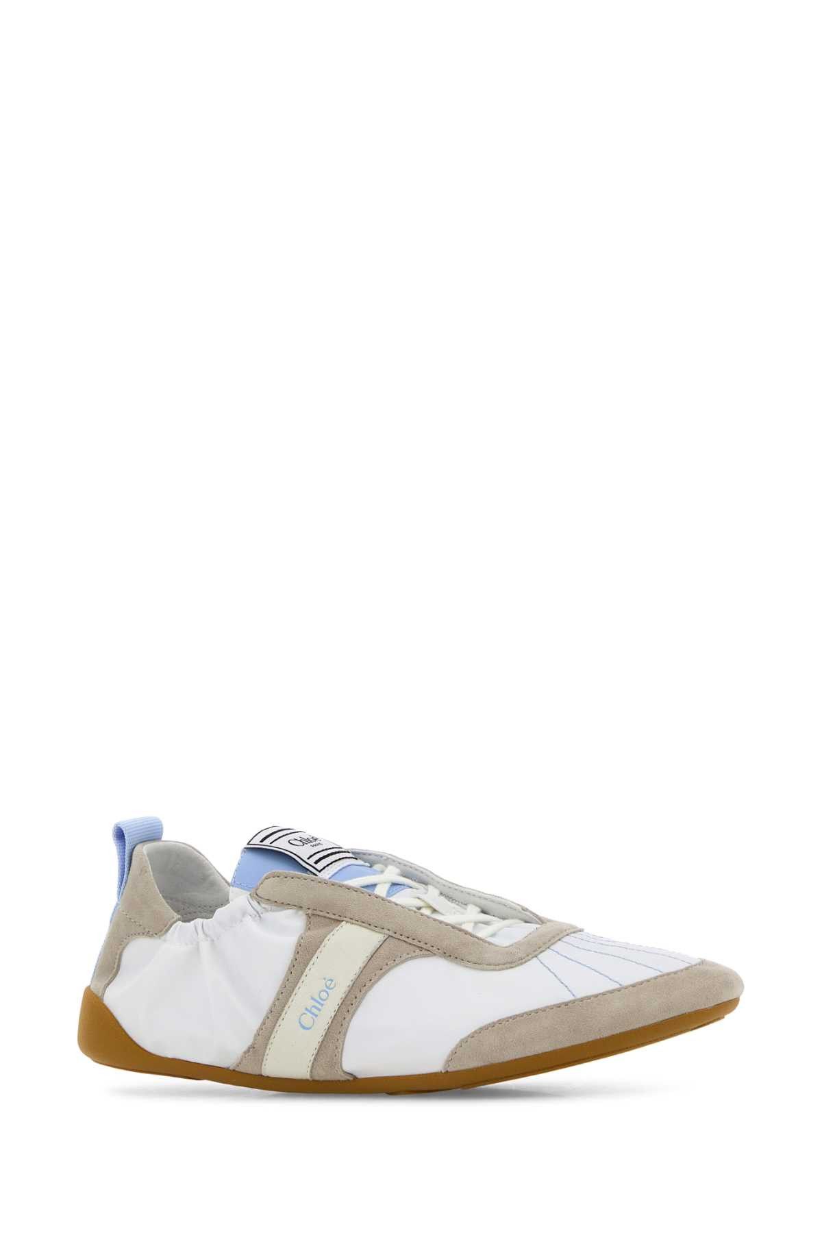 Chloe Multicolor Fabric And Suede Sneakers Size US 8 / IT 38 - 2 Thumbnail