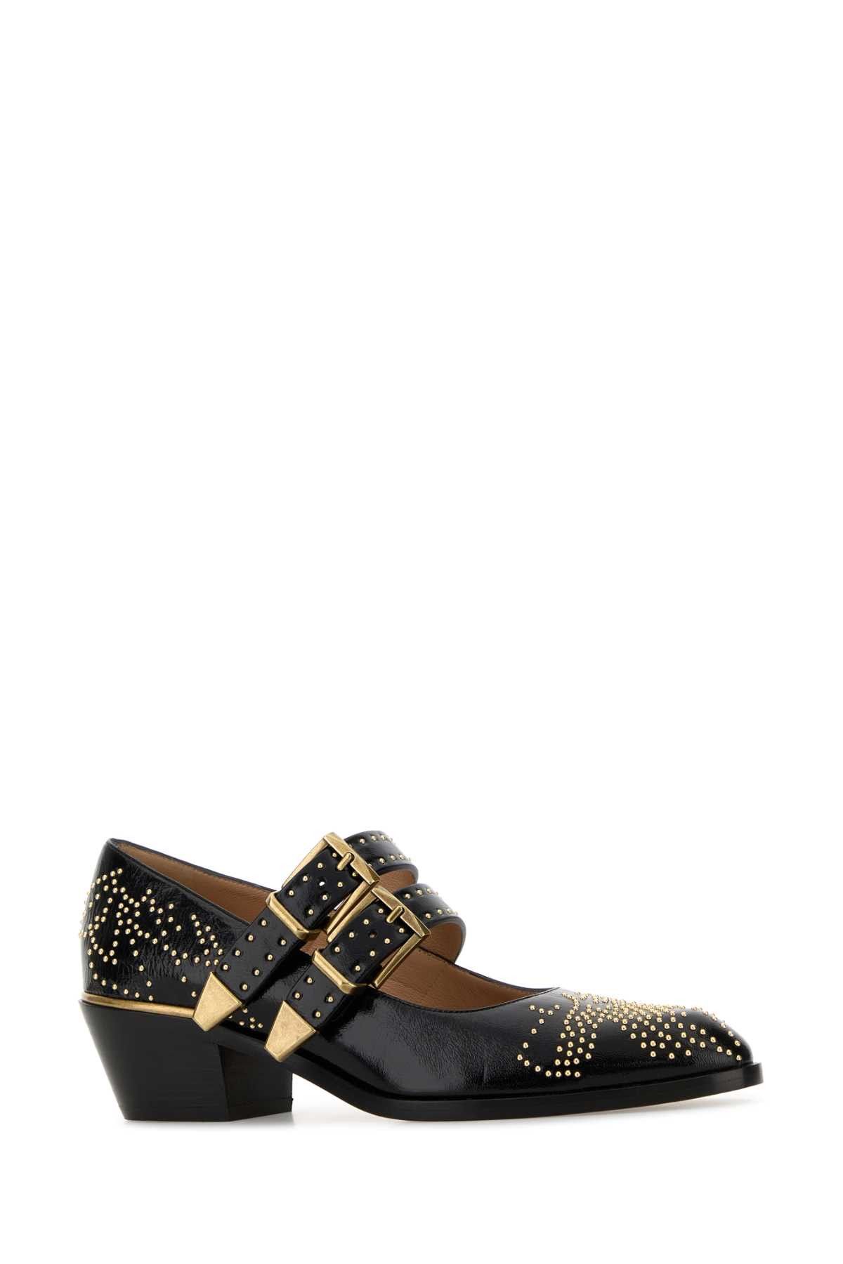 Chloe Black Leather Susan Pumps Size US 8 / IT 38 - 2 Thumbnail