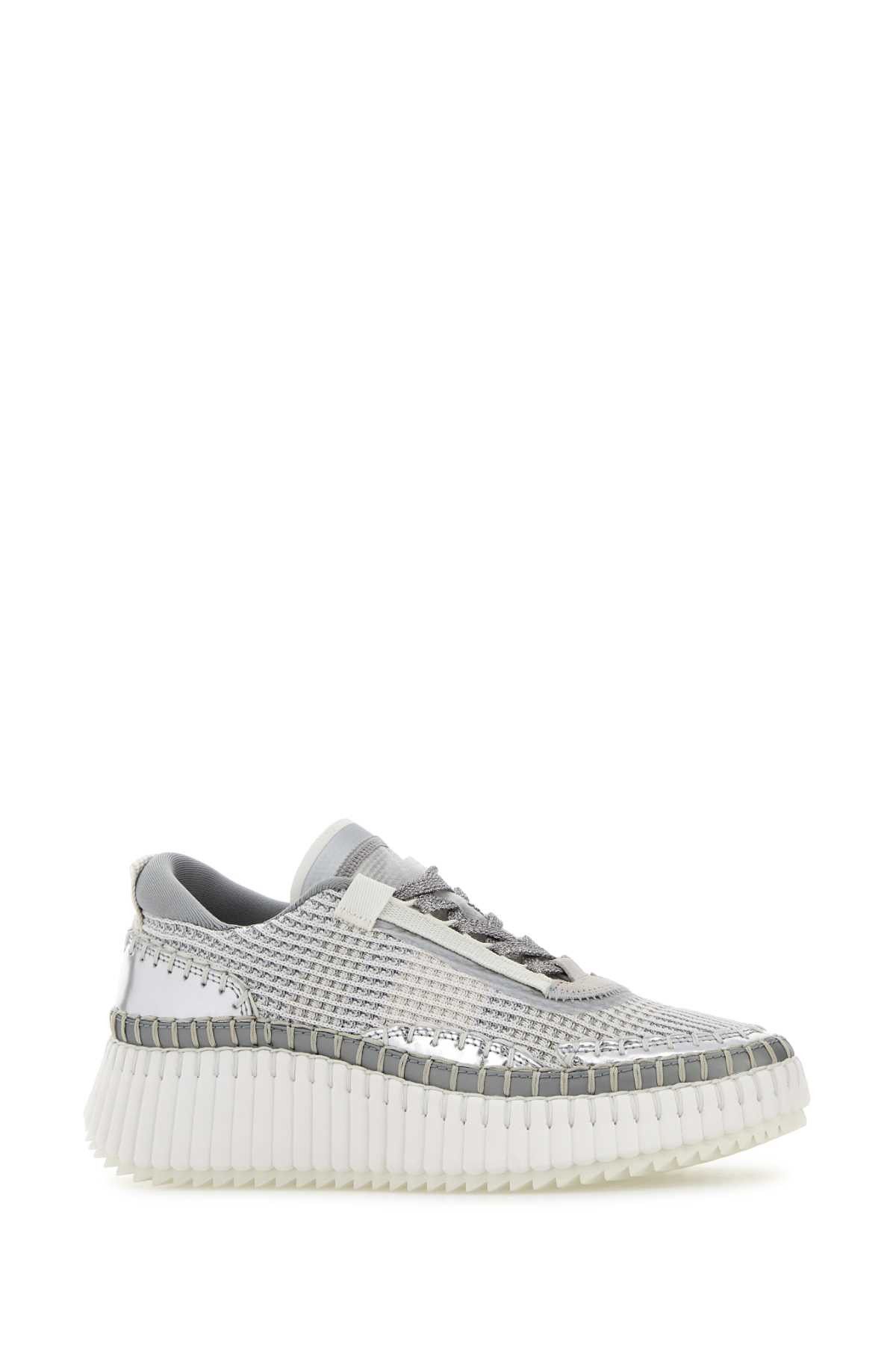 Chloe Multicolor Fabric Nama Sneakers Size US 10 / IT 40 - 2 Thumbnail