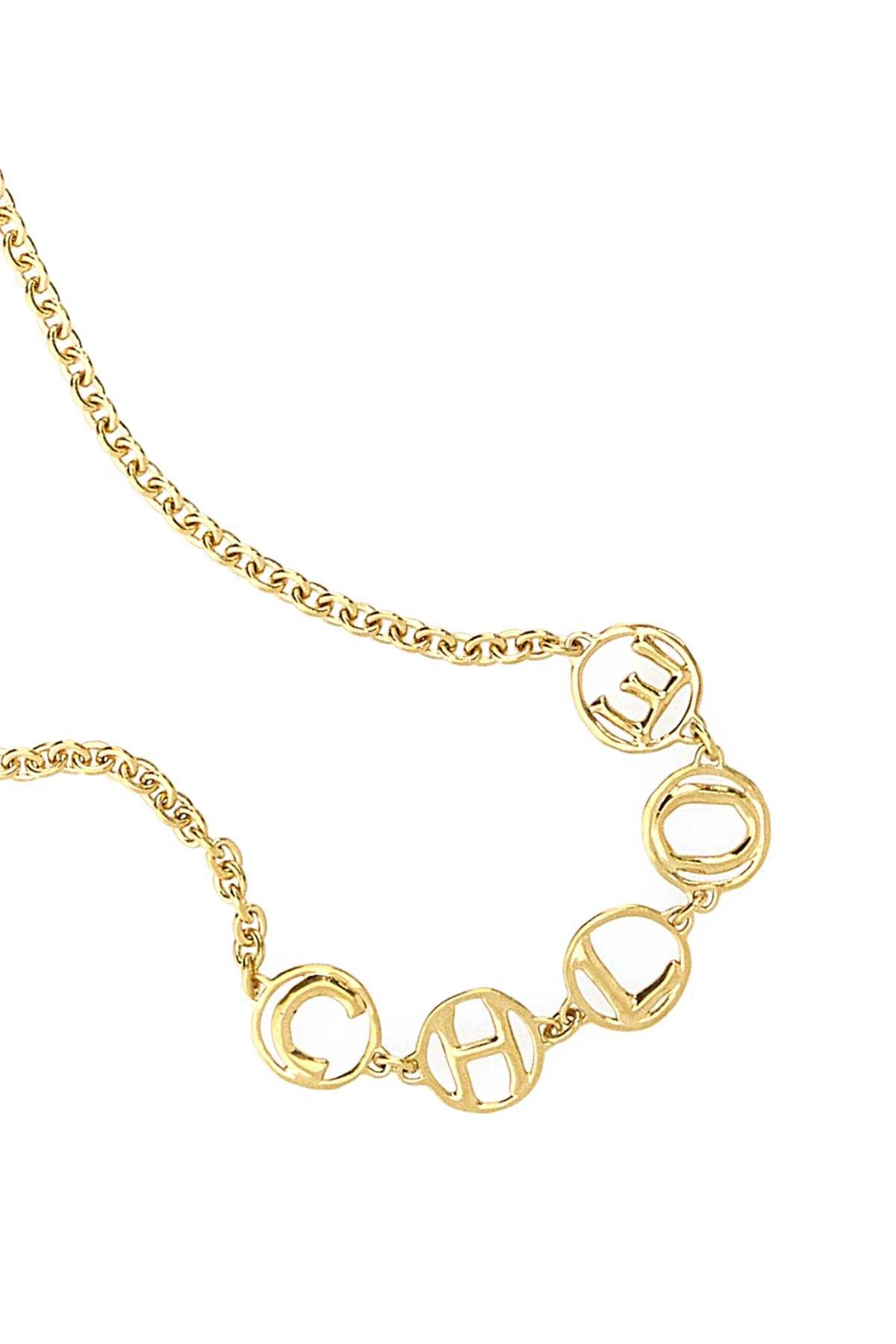 Chloe Gold Metal Chloe Script Chocker Size ONE SIZE - 2 Thumbnail