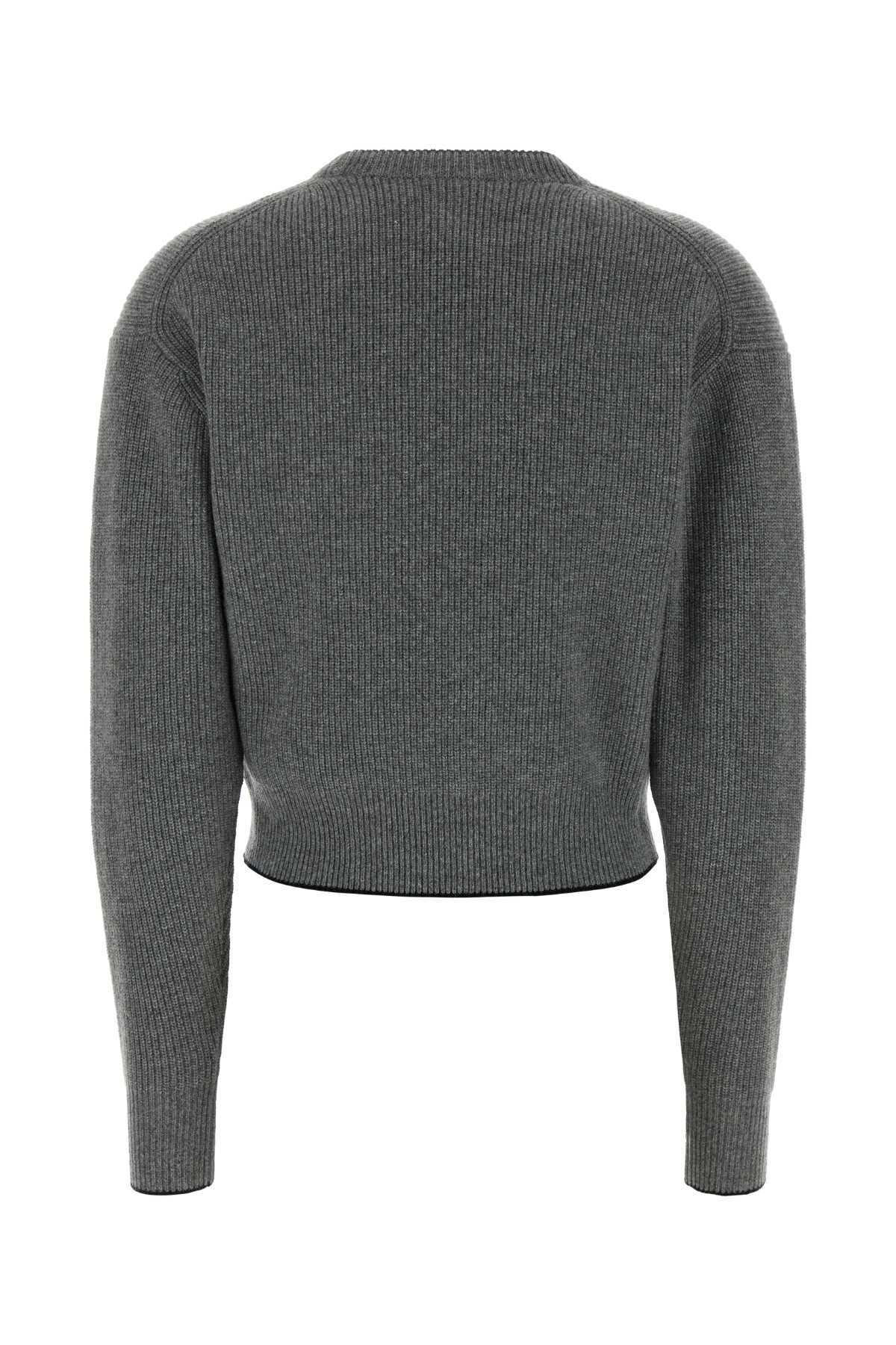 Chloe Dark Grey Wool Blend Sweater Size L / US 10 / IT 46 - 2 Thumbnail
