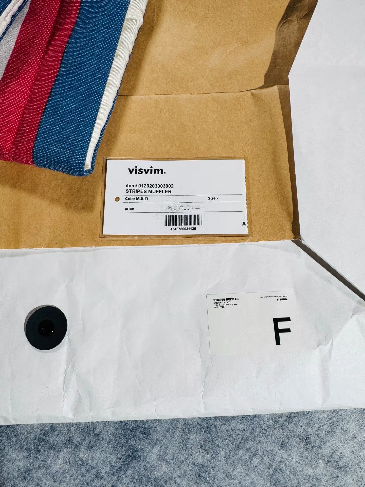 Visvim visvim stripes muffler in natural dye Size ONE SIZE - 2 Thumbnail