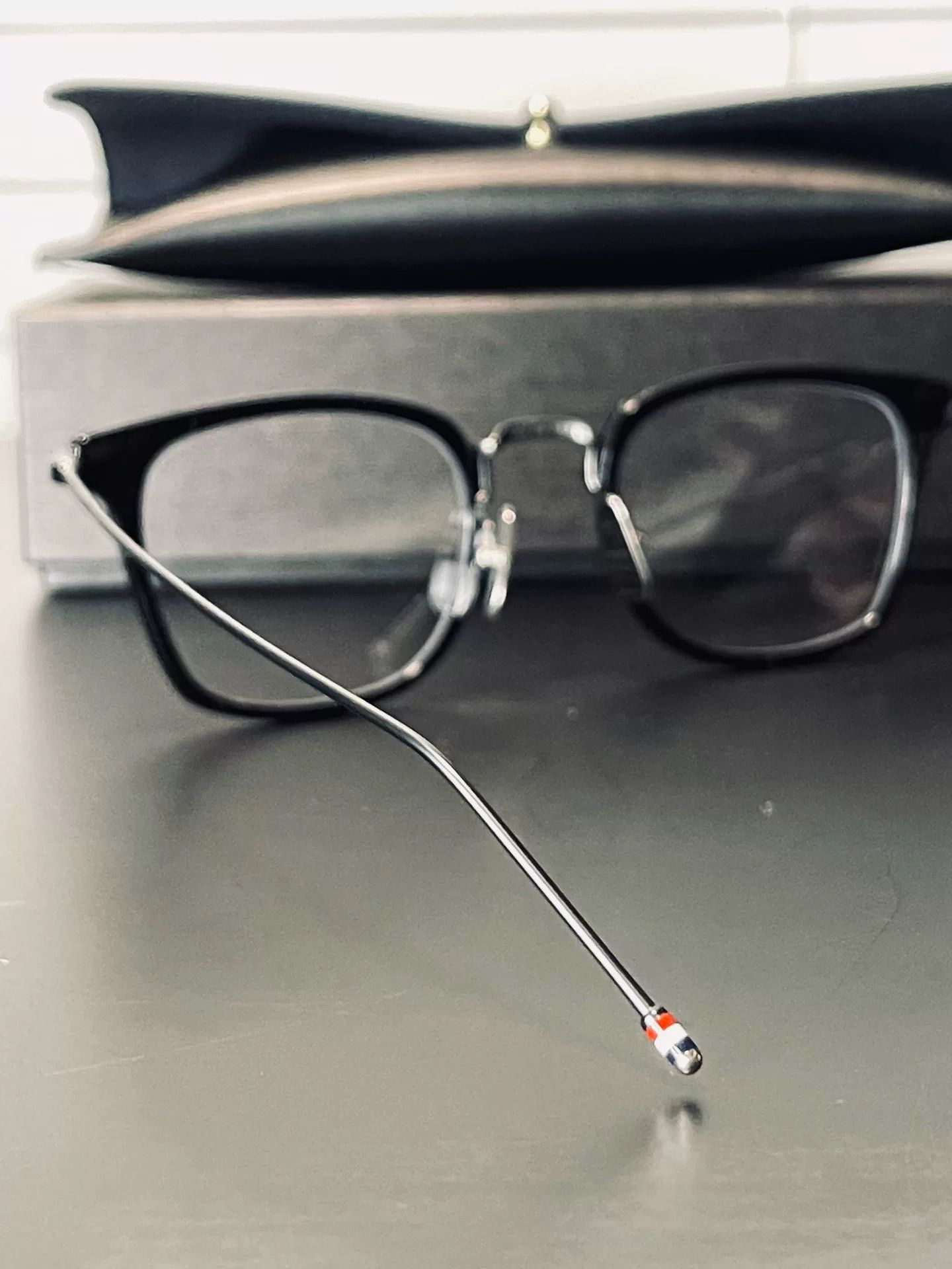 Thom Browne stylish black square Thom Browne glasses Size ONE SIZE - 3 Thumbnail