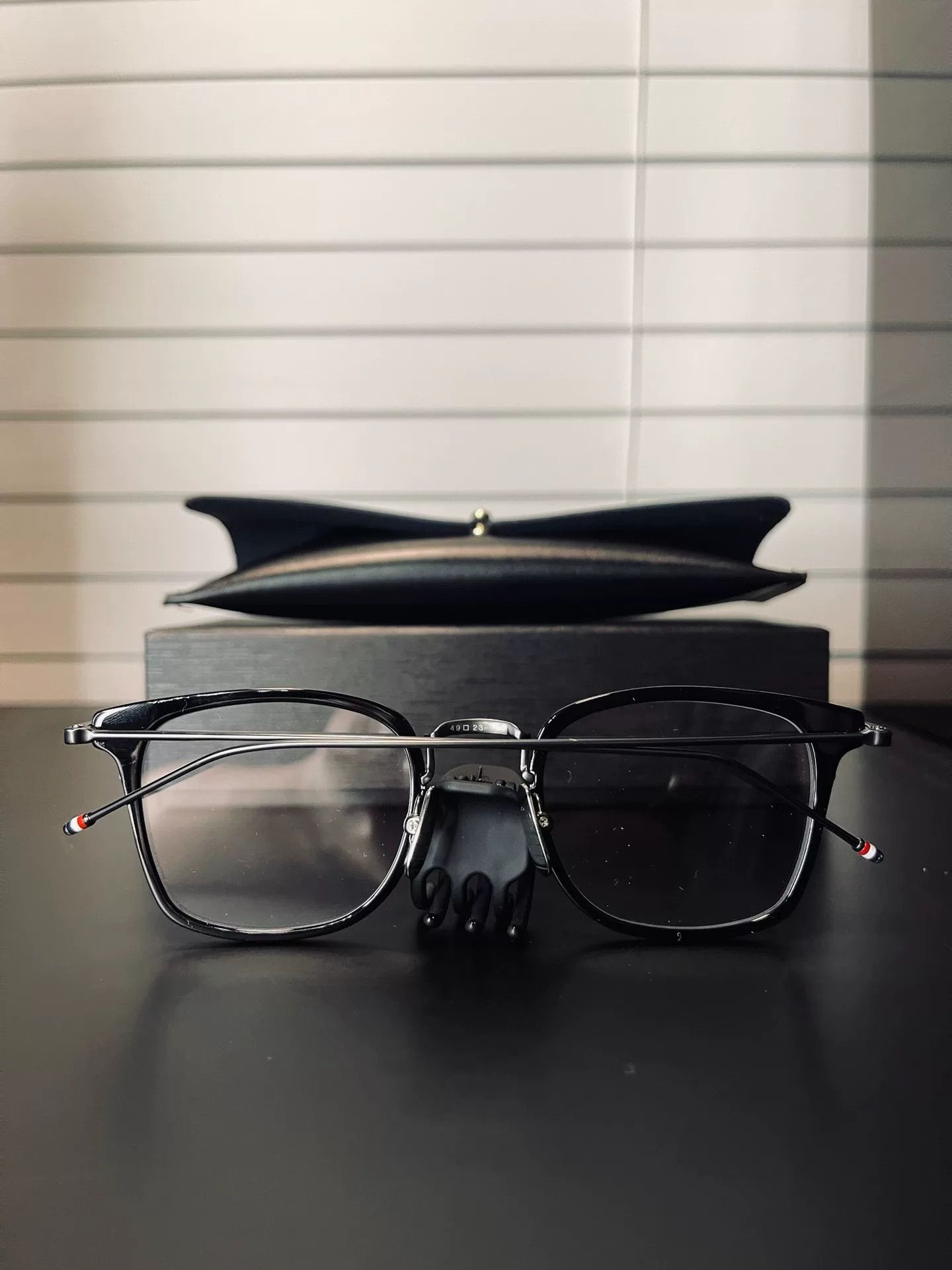 Thom Browne stylish black square Thom Browne glasses Size ONE SIZE - 2 Thumbnail