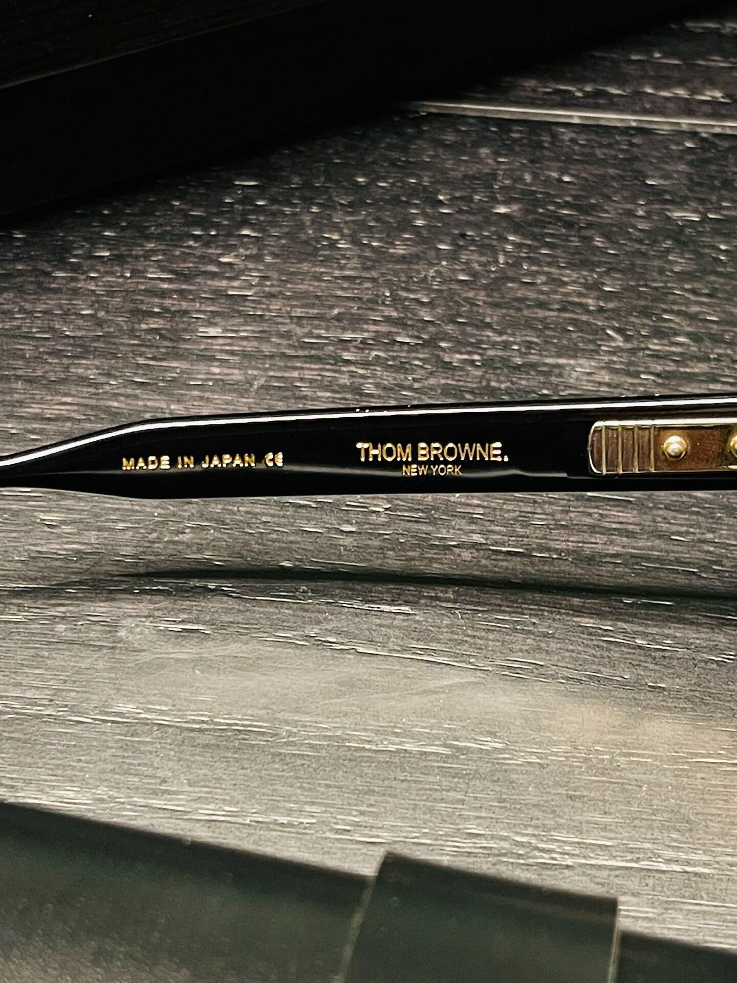 Thom Browne Thom Browne TB-504 Sunglasses with Gold Accents Size ONE SIZE - 3 Thumbnail