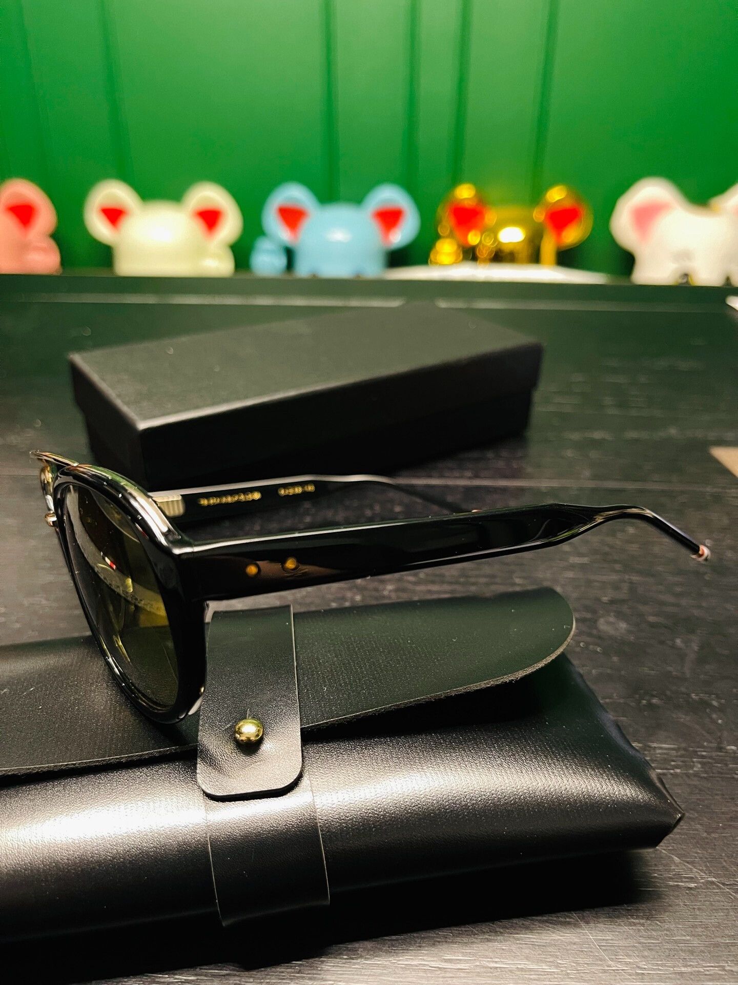 Thom Browne Thom Browne TB-504 Sunglasses with Gold Accents Size ONE SIZE - 6 Thumbnail