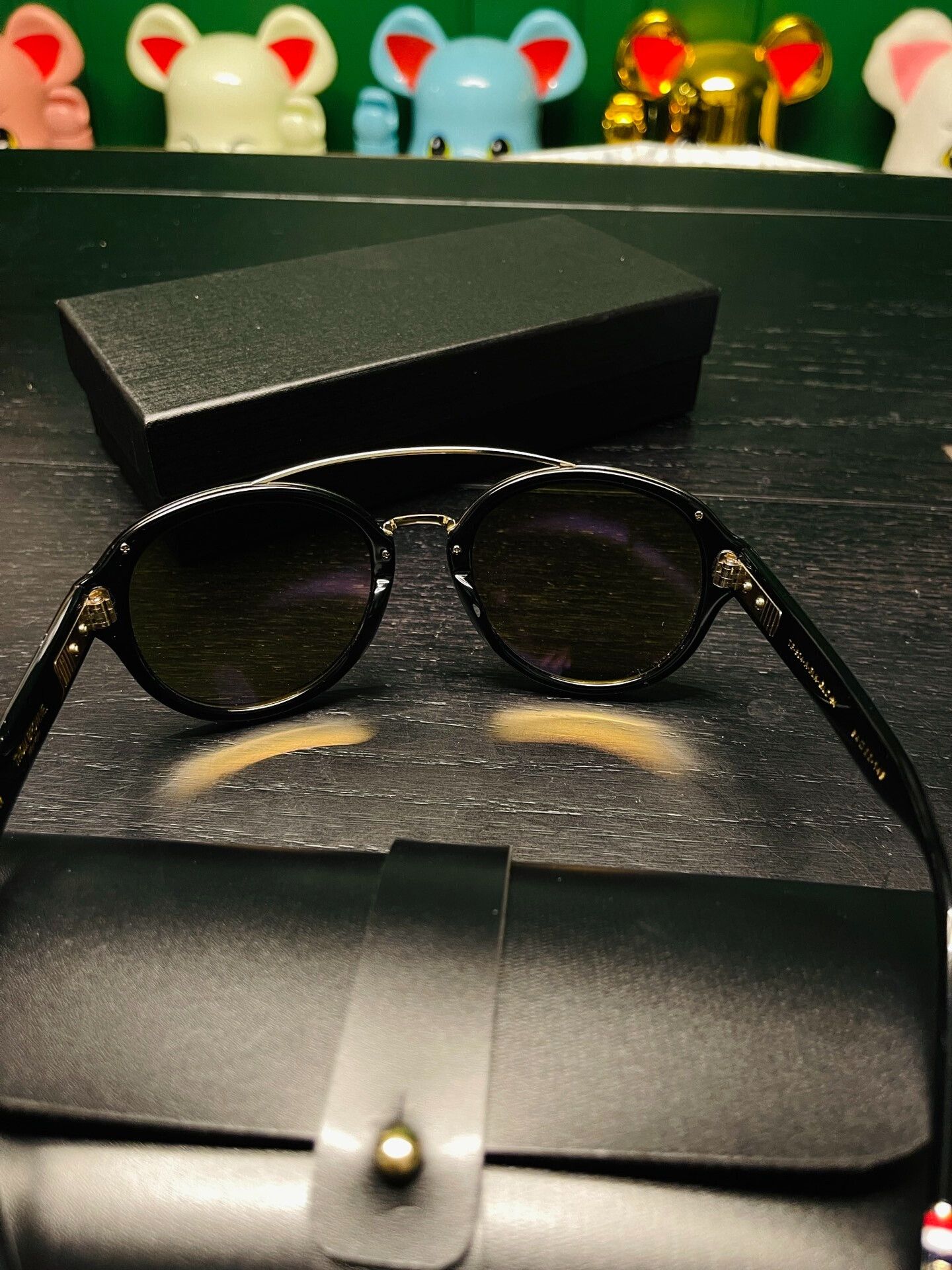 Thom Browne Thom Browne TB-504 Sunglasses with Gold Accents Size ONE SIZE - 5 Thumbnail