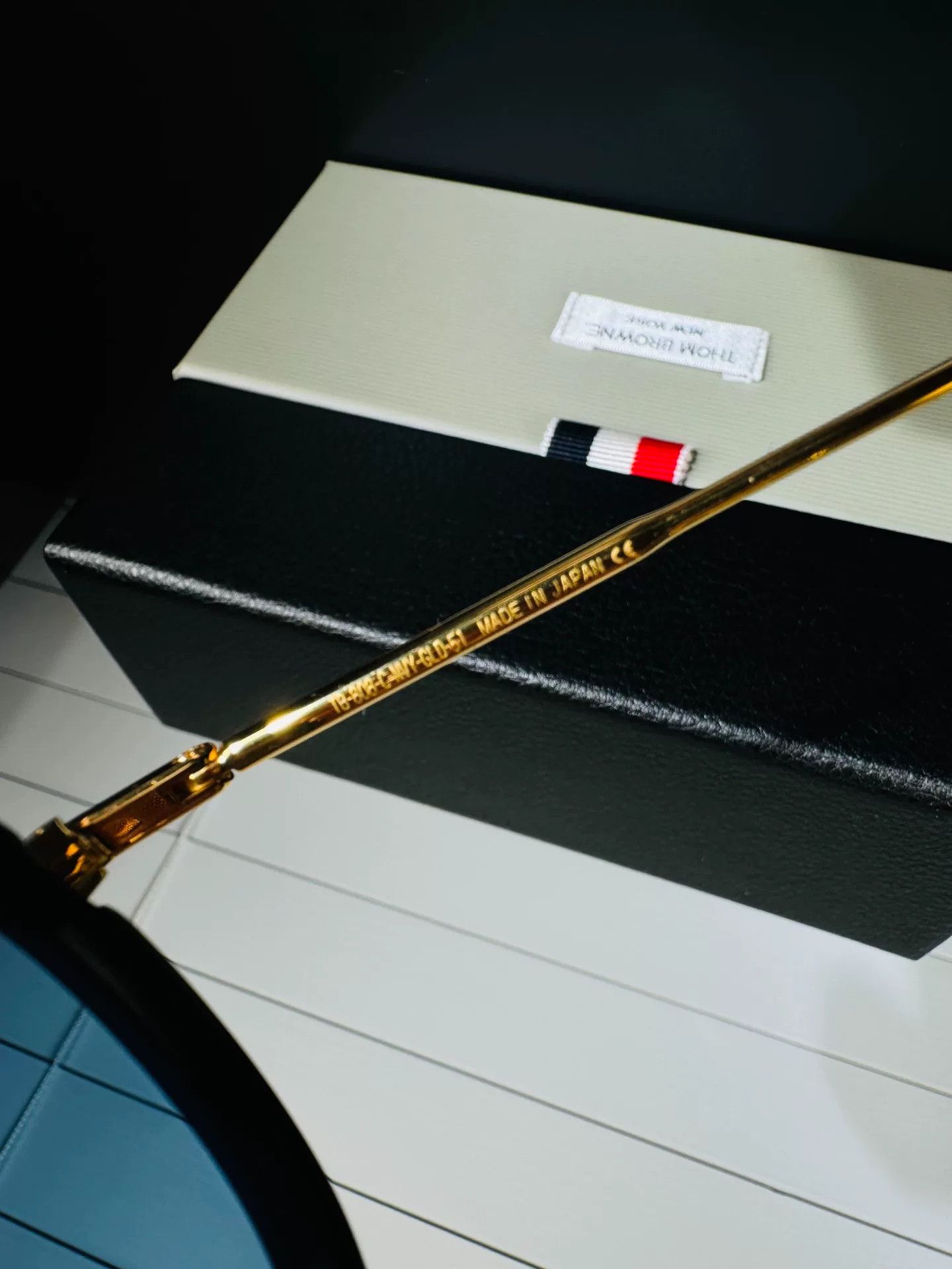 Thom Browne Thom Browne Gold Square Sunglasses Size ONE SIZE - 7 Thumbnail