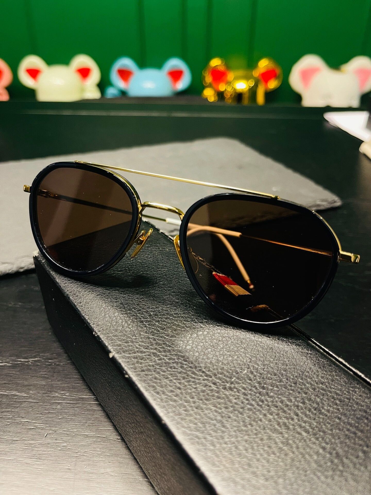 Thom Browne Thom Browne Pilot Sunglasses TB-801 Size ONE SIZE - 3 Thumbnail