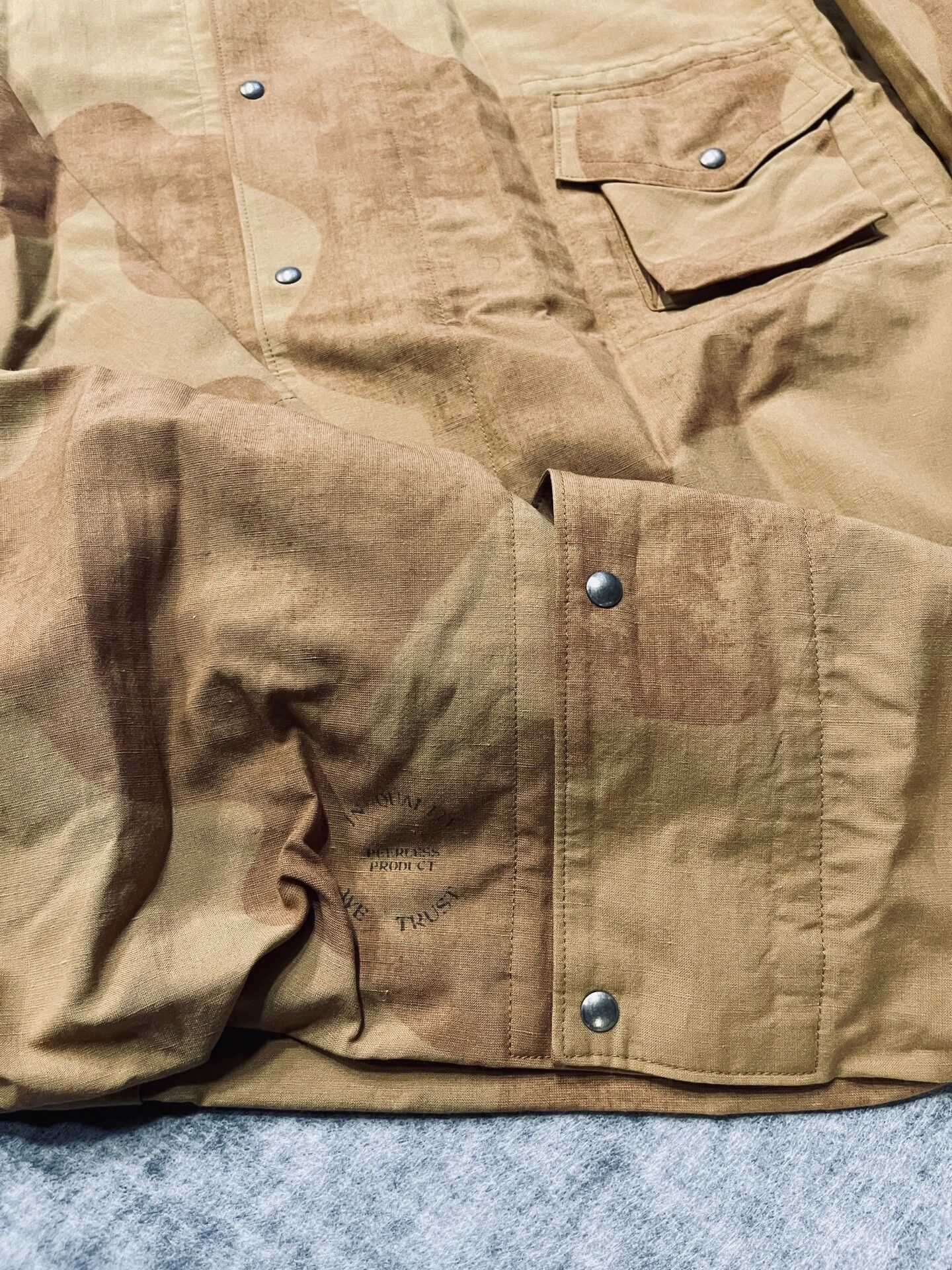 Visvim Visvim Four Winds Wind Coat Beige Camo Size US M / EU 48-50 / 2 - 5 Thumbnail